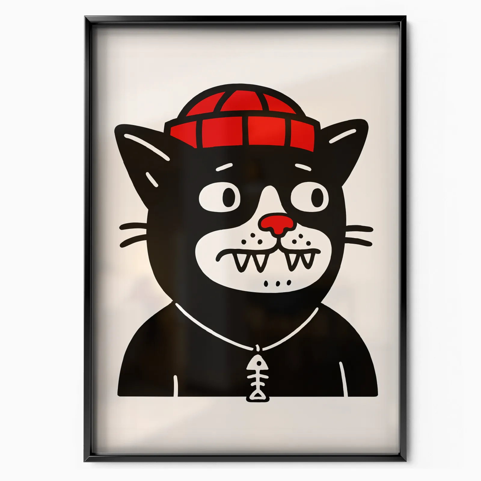 Street Cat poster, museum grade matte print