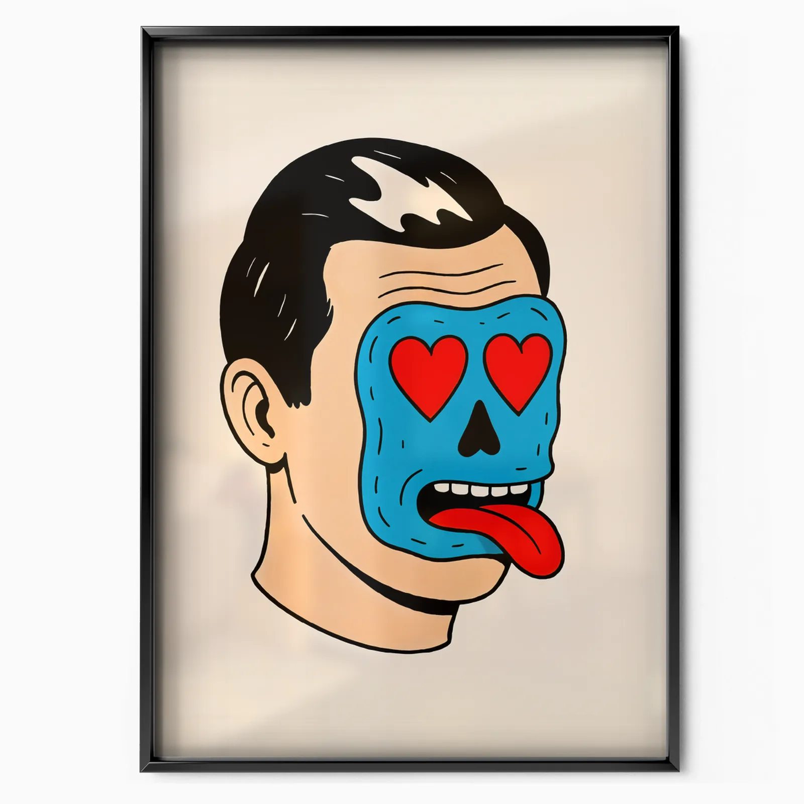 Two Face poster, museum grade matte print
