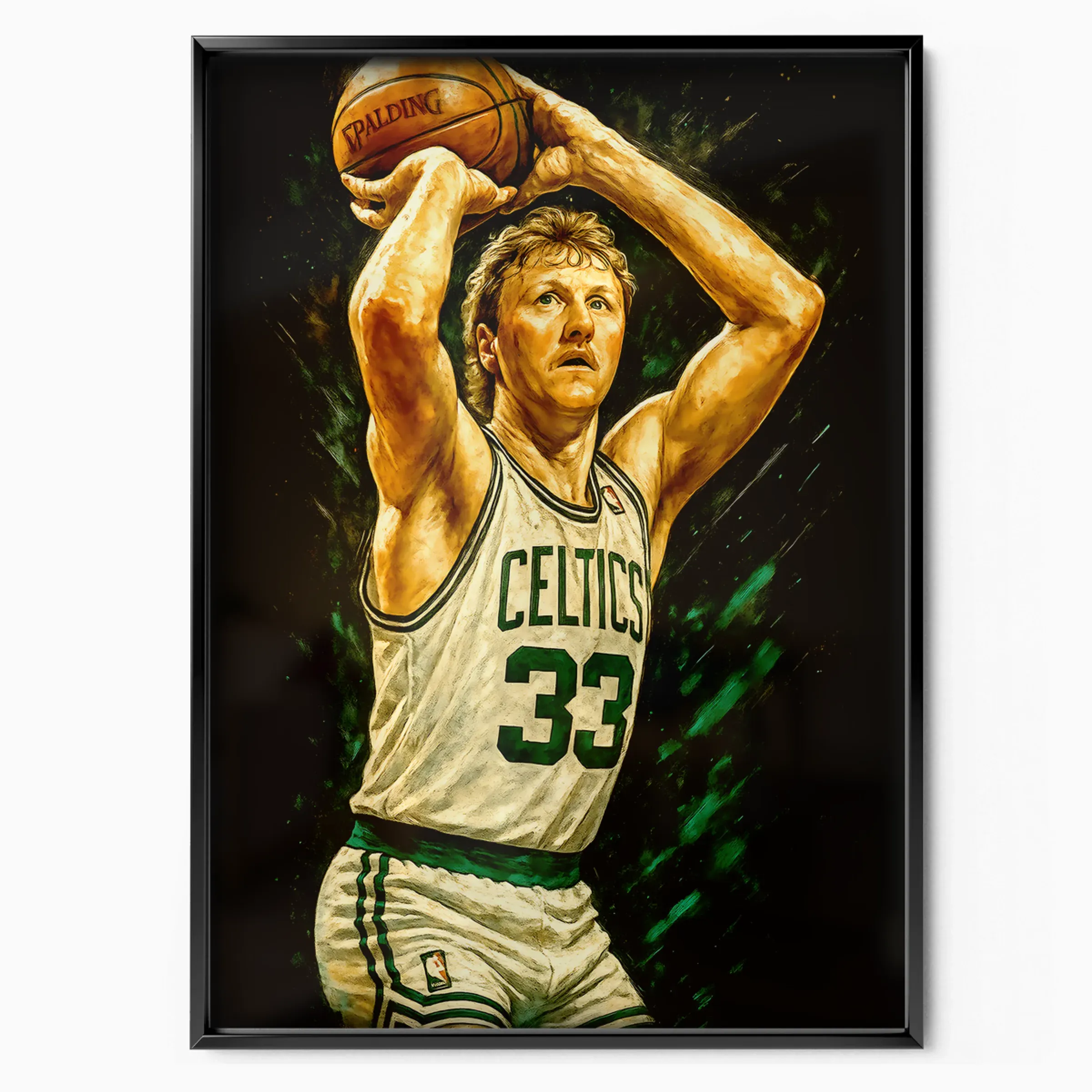 Larry Bird Poster - Celtics Shooter poster