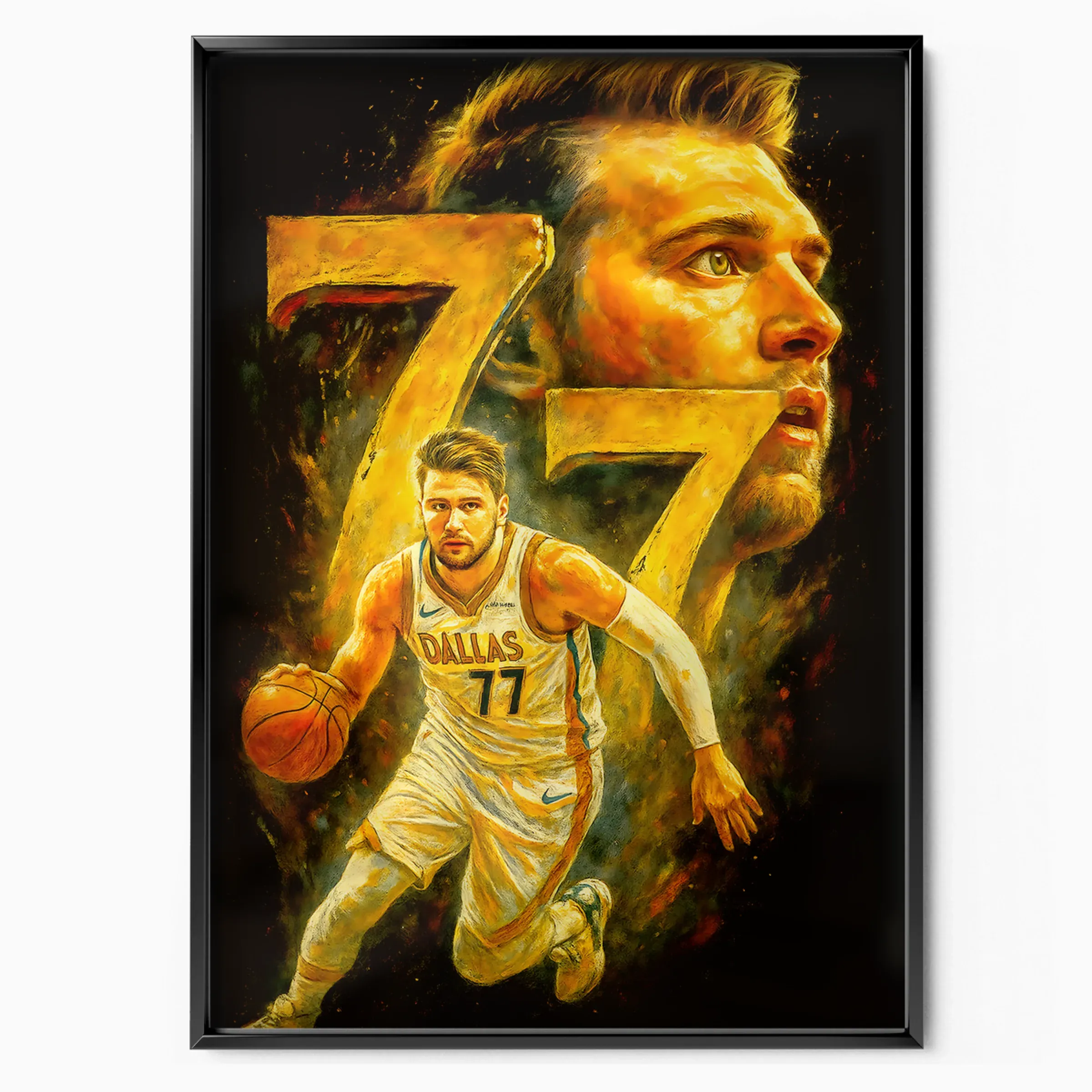 Luka Doncic Poster - Dallas 77 poster