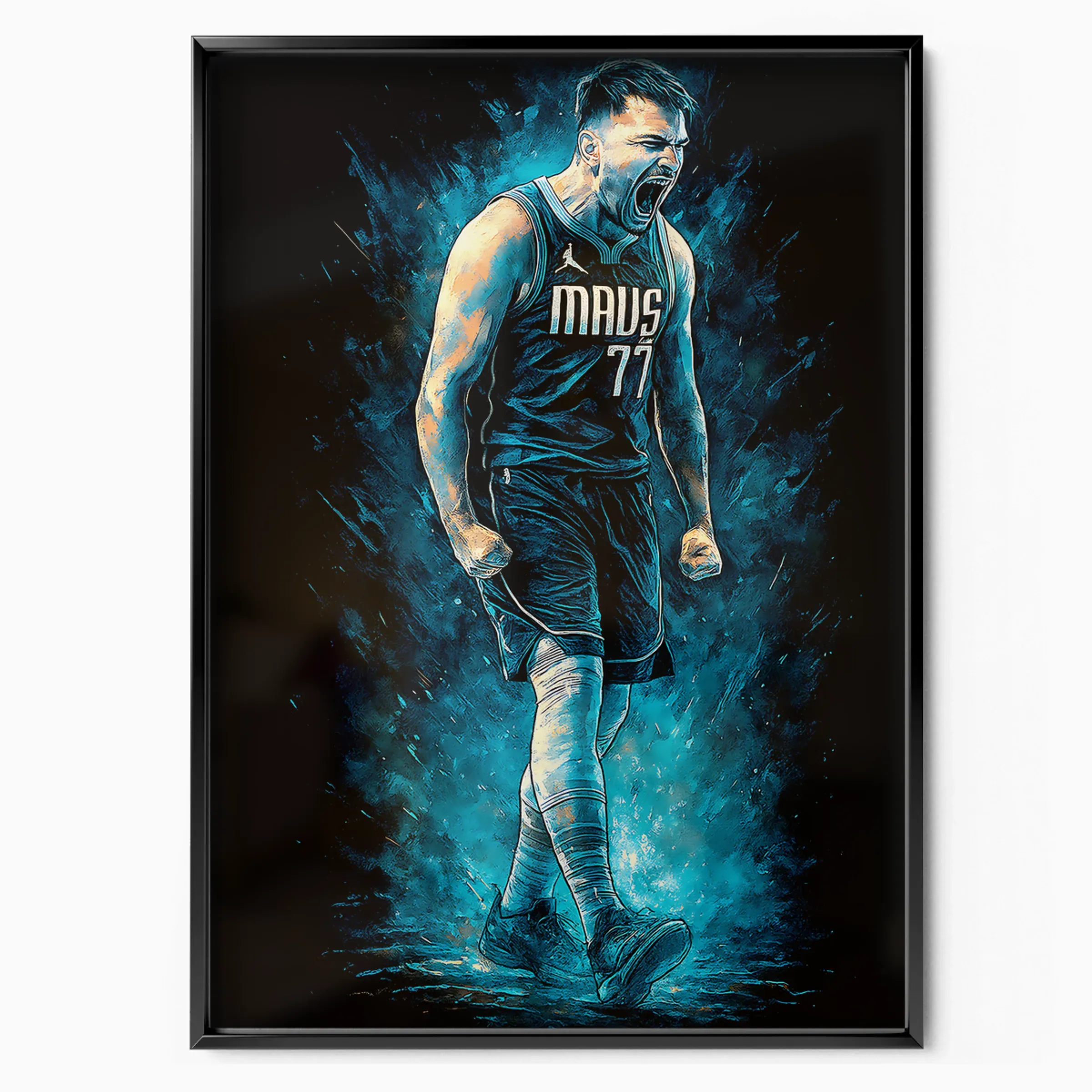 Luka Doncic Poster - Mavs Roar poster