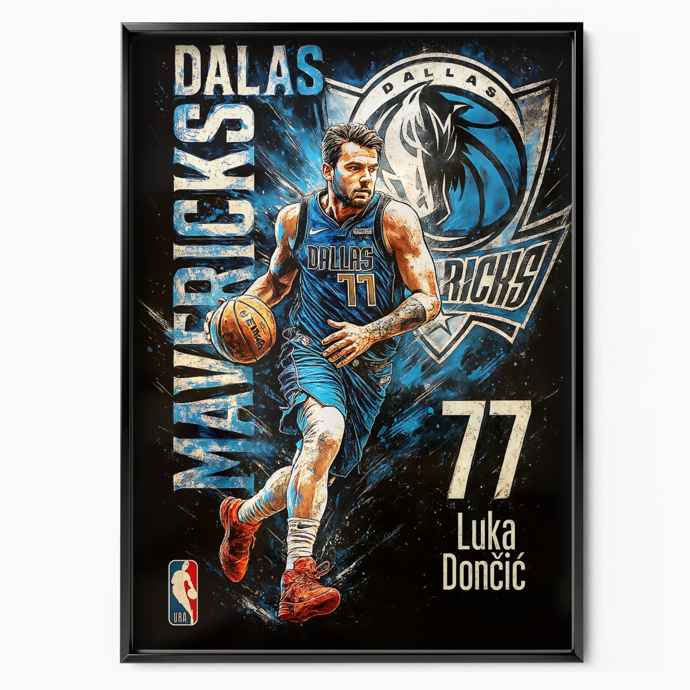 Luka Doncic Poster - Dallas Mavericks poster, museum grade matte print