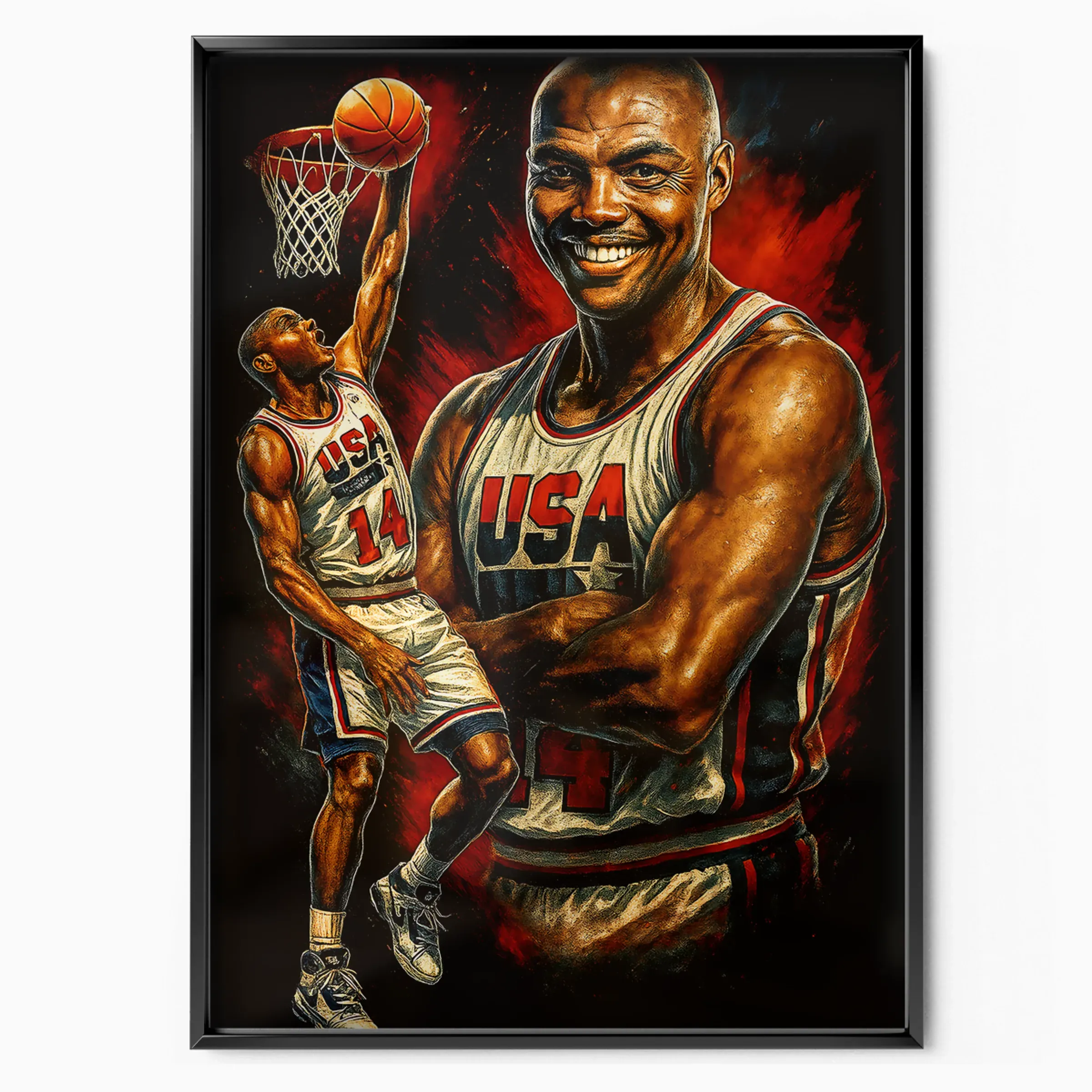 Charles Barkley Poster - USA Dream Team poster