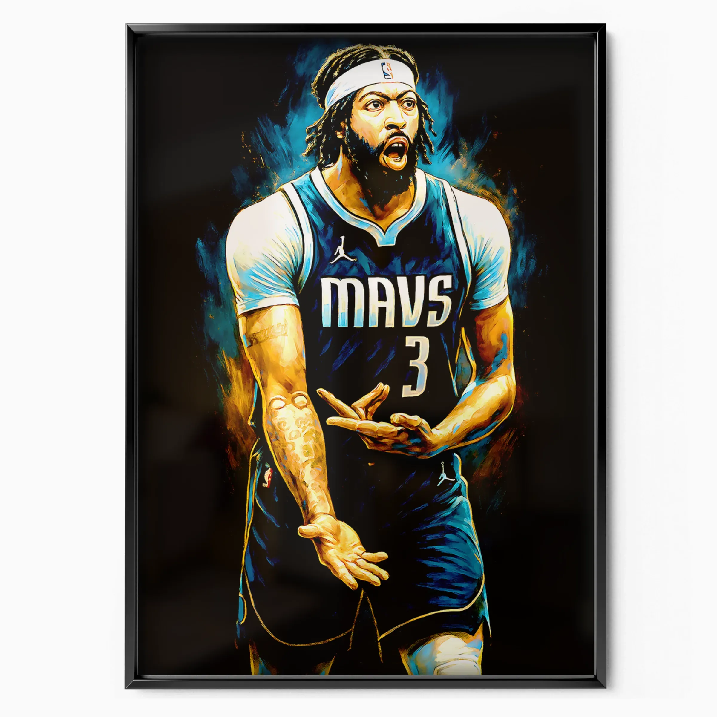Anthony Davis Poster - Mavericks 3 poster