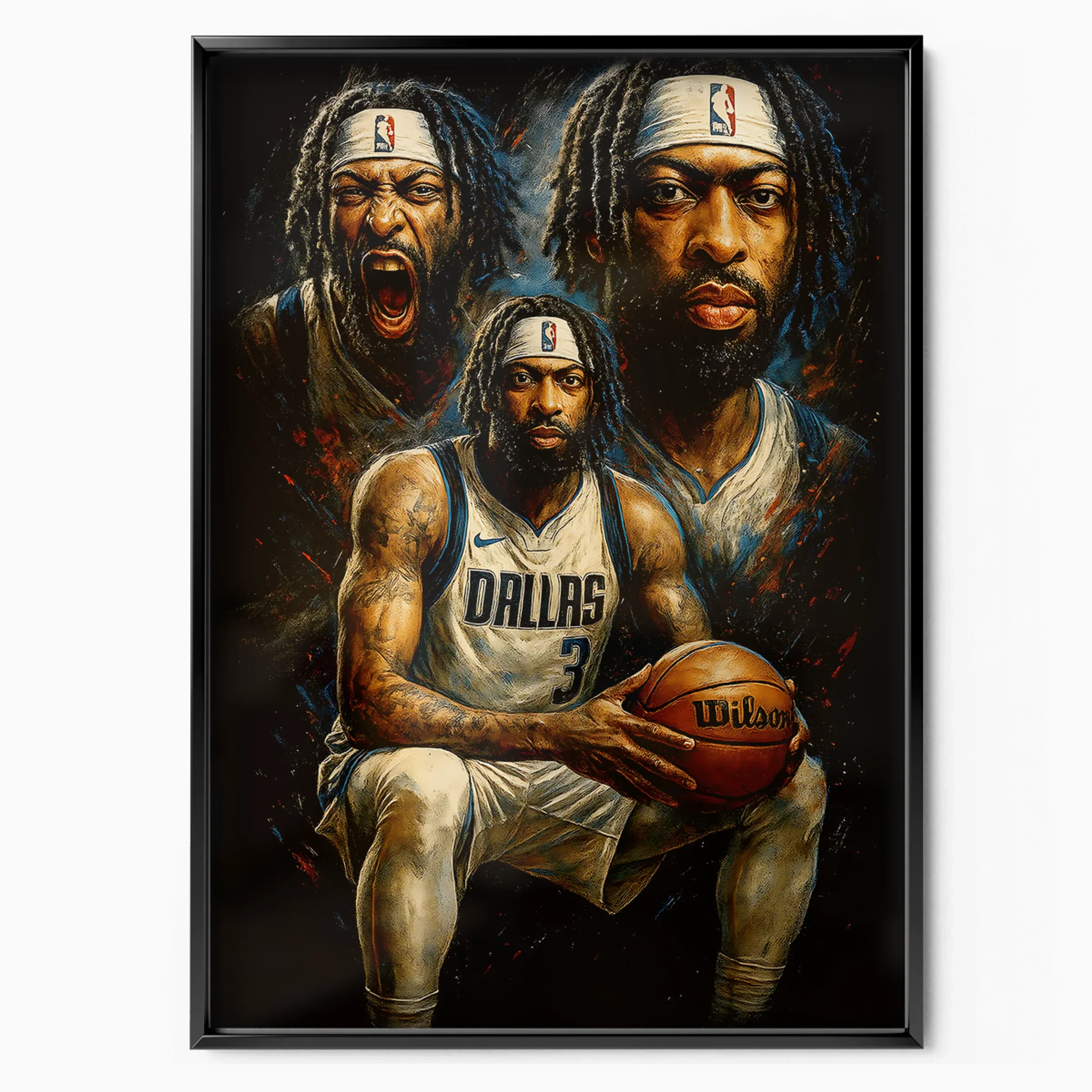 Anthony Davis Poster - Dallas Mavericks poster, museum grade matte print