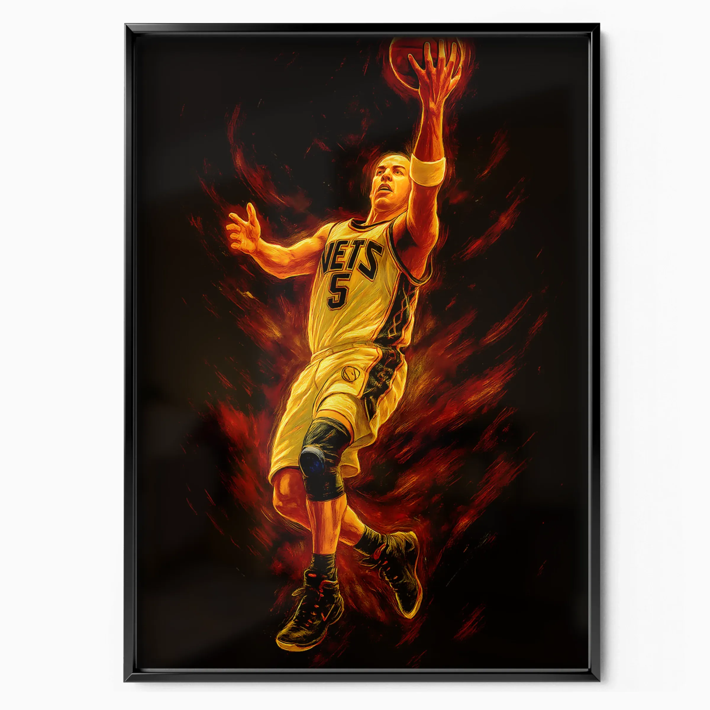 Jason Kidd Poster - Nets Drive poster, museum grade matte print