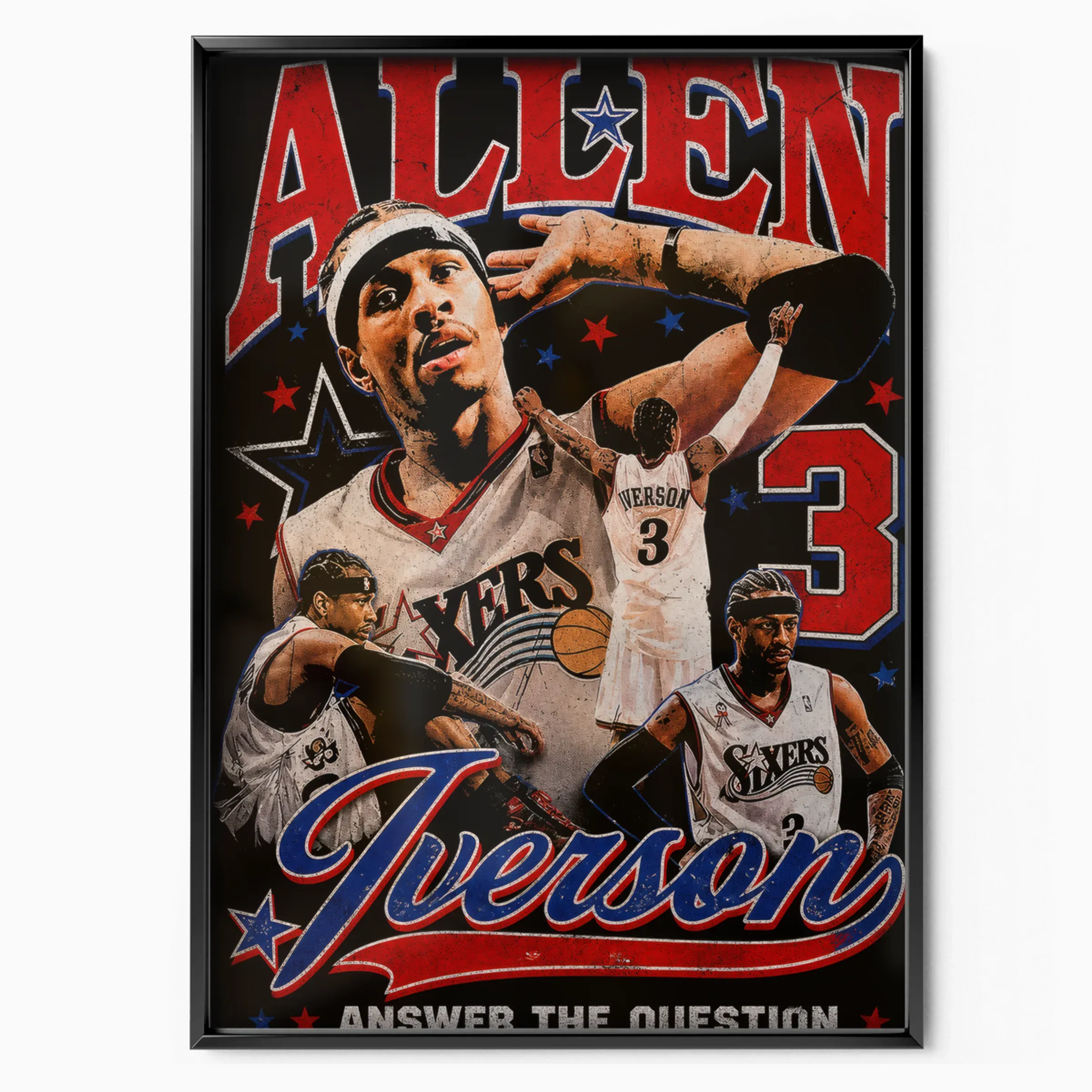 Allen Iverson Poster - The Answer Bootleg poster, museum grade matte print