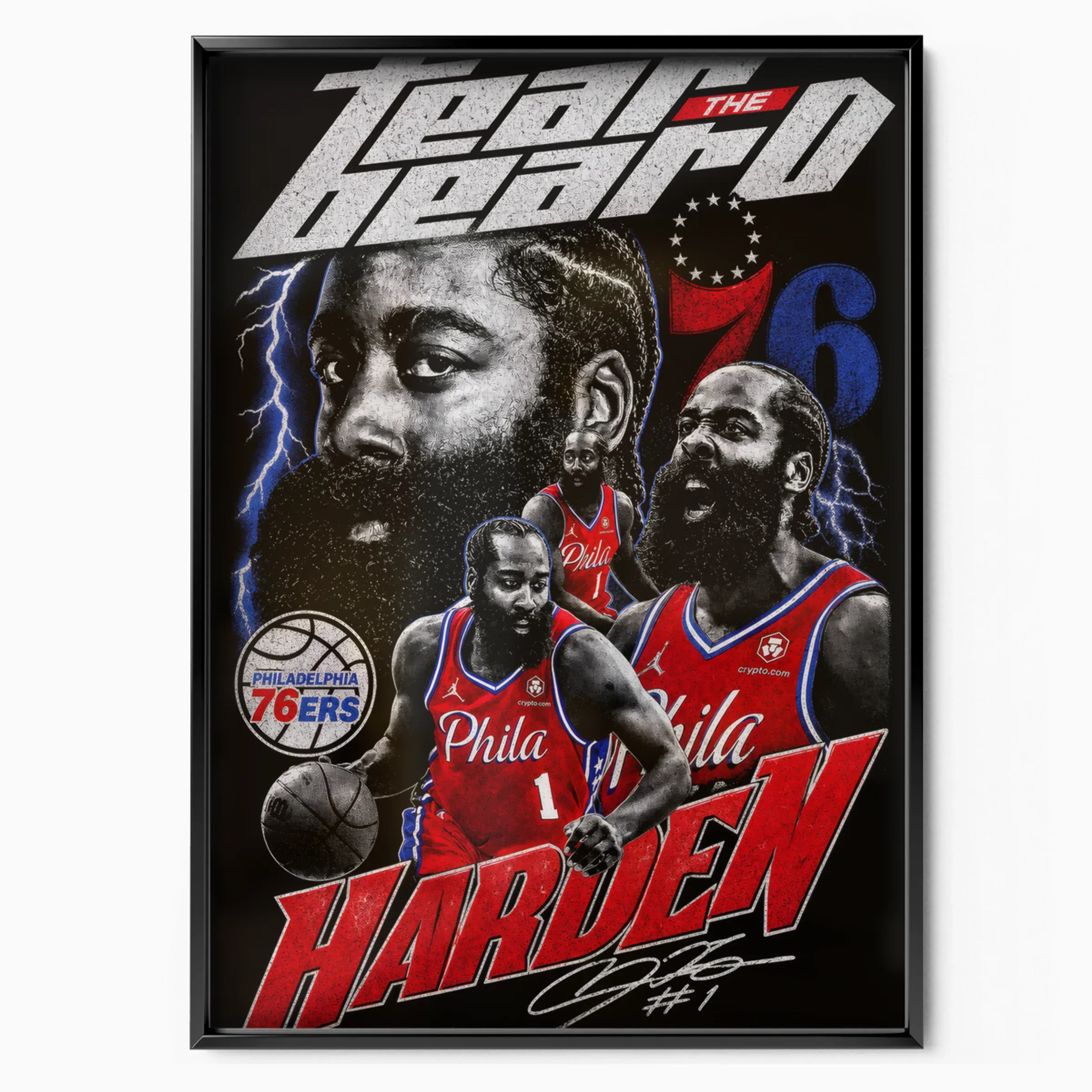 James Harden Poster - Fear the Beard poster, museum grade matte print