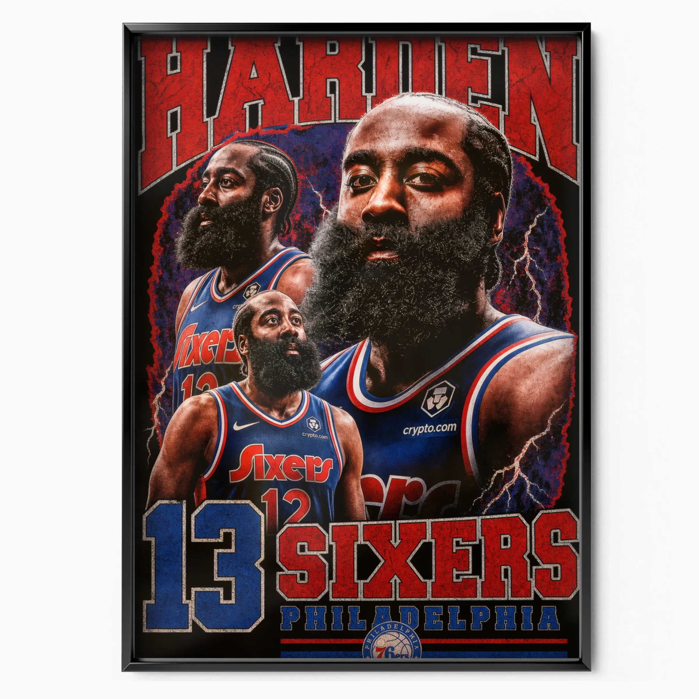 James Harden Poster - Philadelphia poster, museum grade matte print