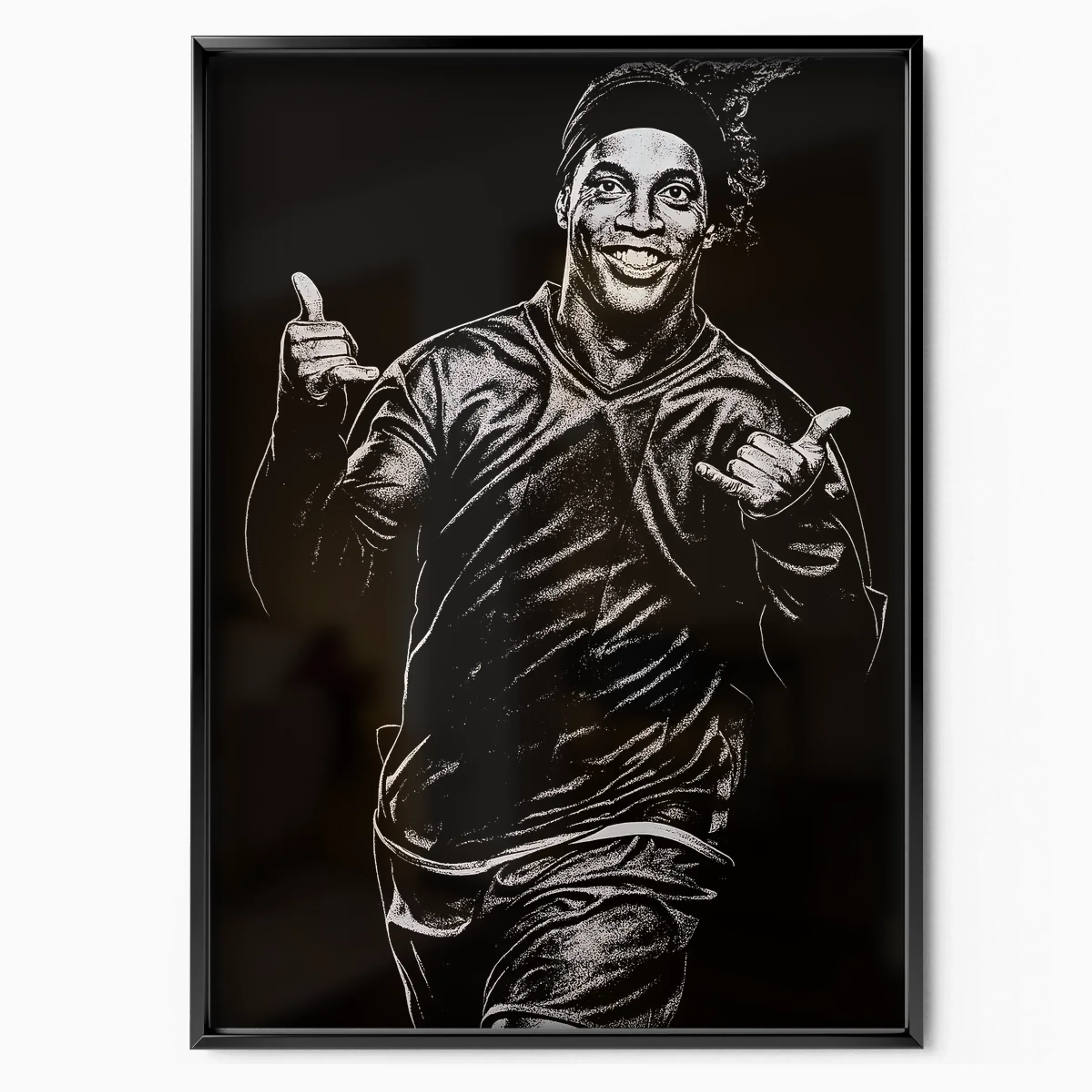 Ronaldinho Poster - Portrait poster, museum grade matte print