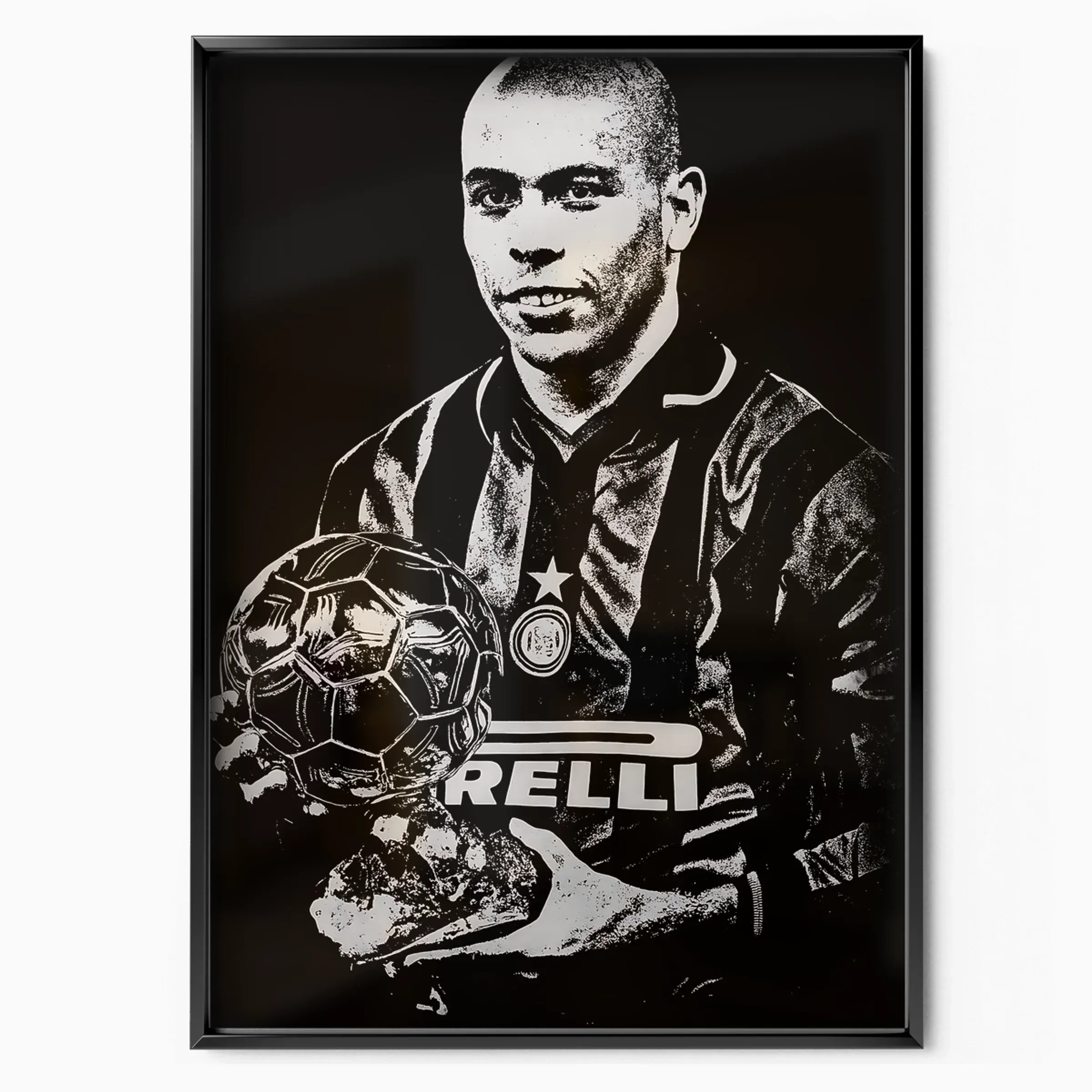 Ronaldo Nazário Poster - Ballon d'Or poster, museum grade matte print