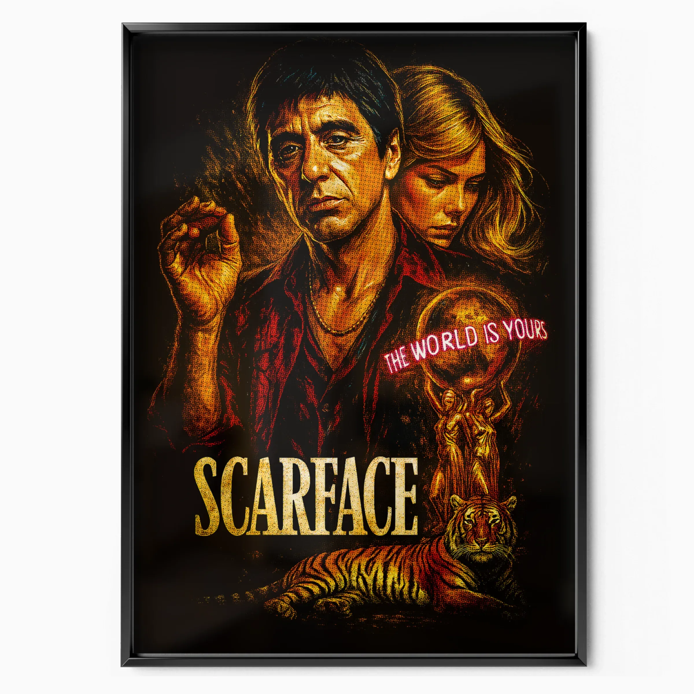 Scarface Poster - Tony Montana The World Is Yours poster, museum grade matte print