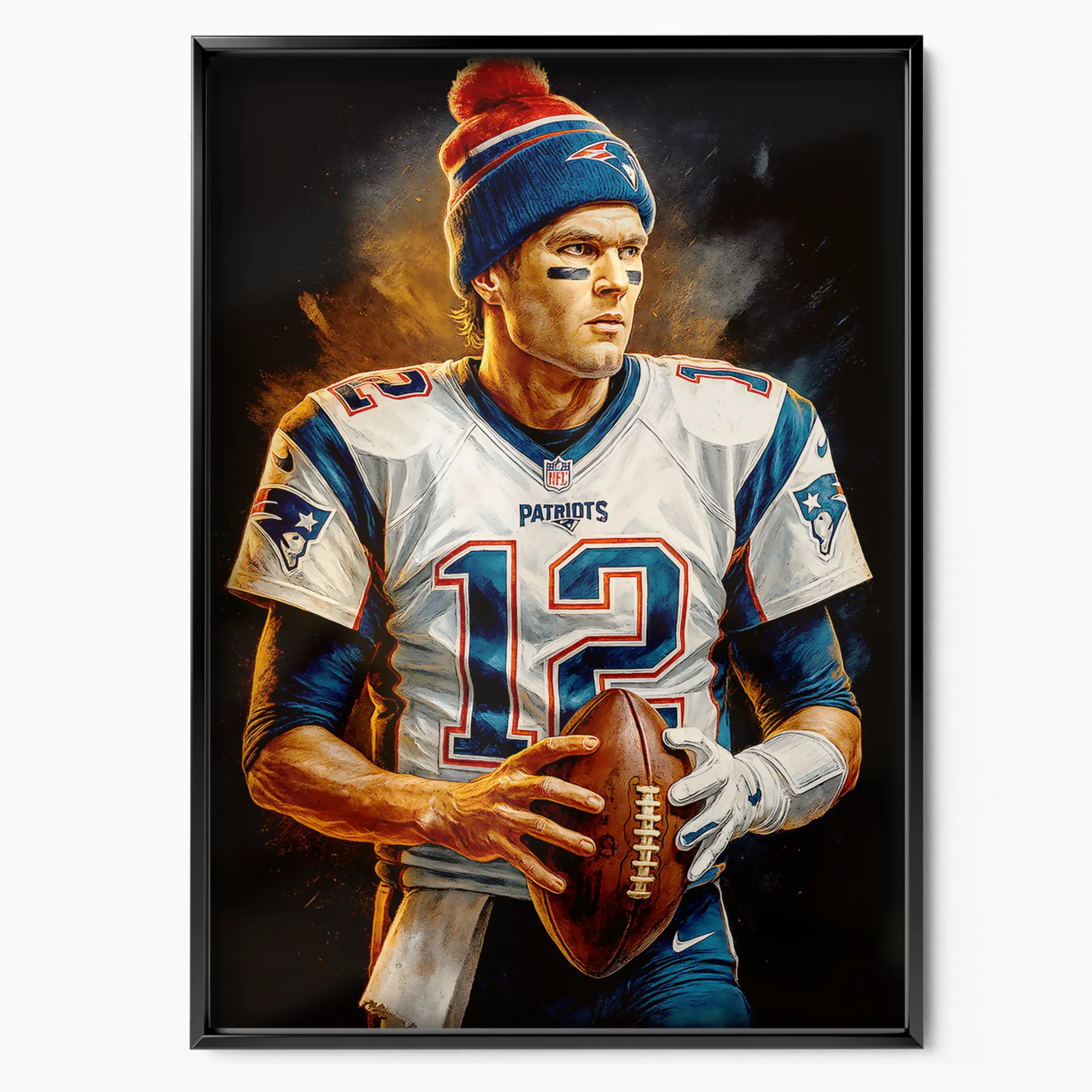 Tom Brady Poster - Patriots Sideline poster, museum grade matte print