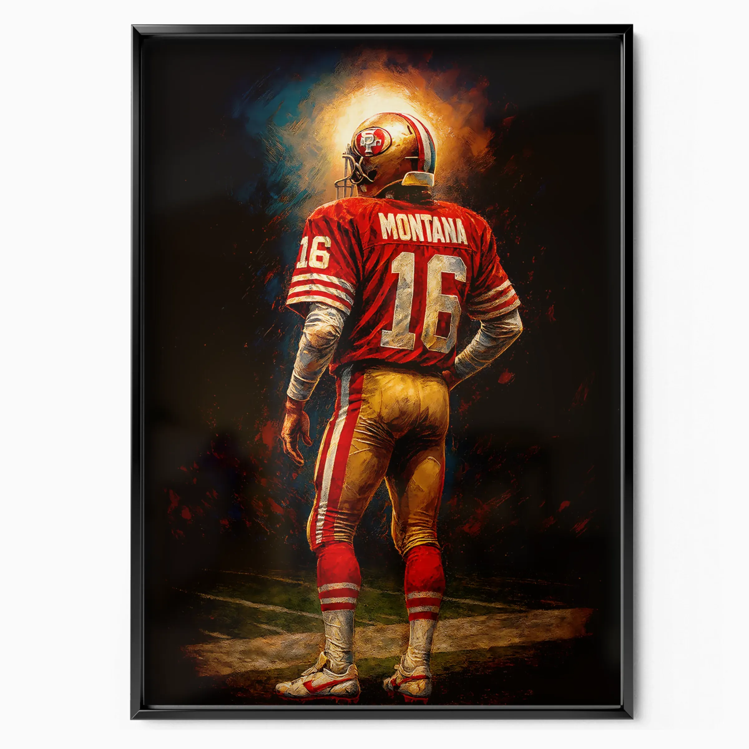 Joe Montana Poster - 49ers Tunnel poster, museum grade matte print