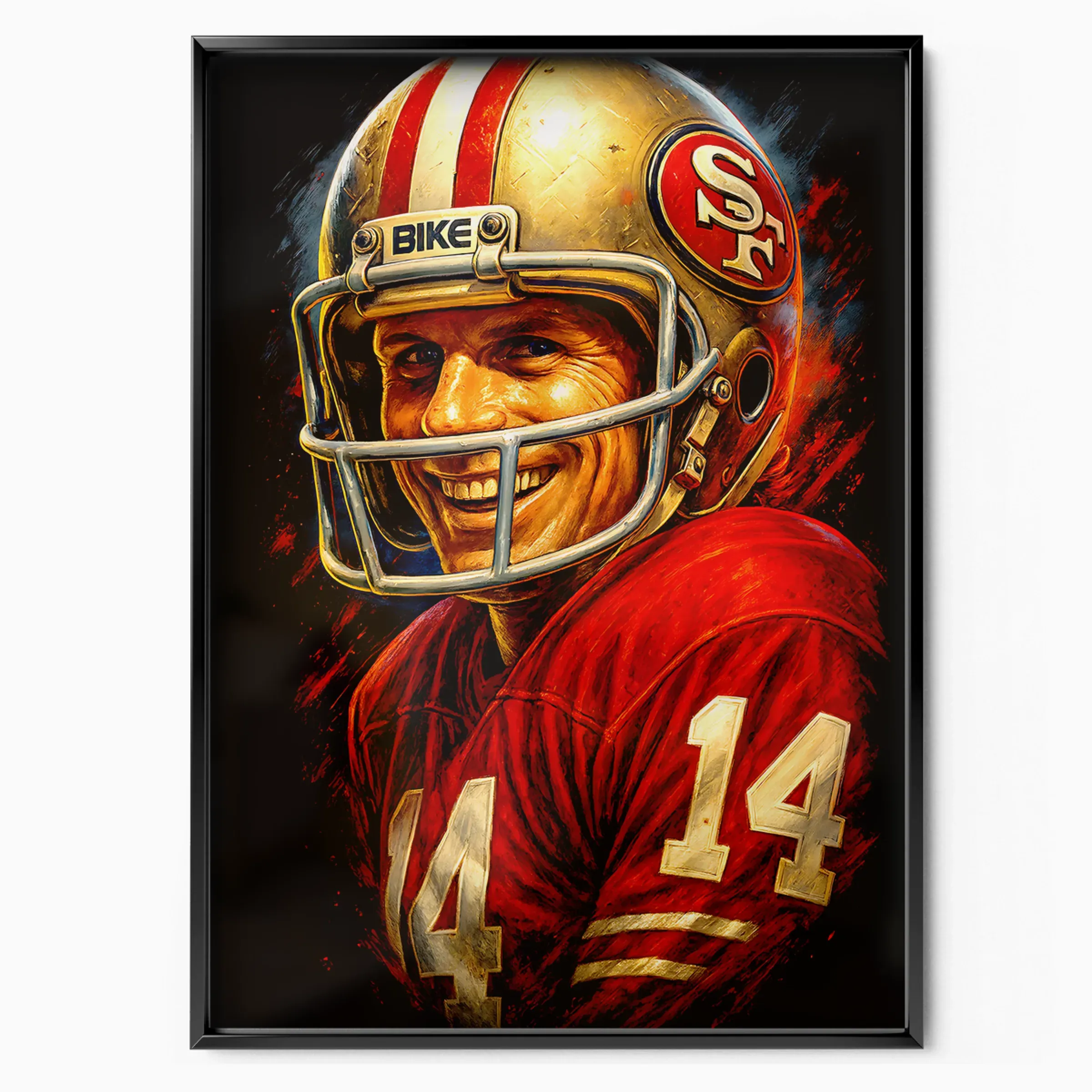 Joe Montana Poster - 49ers Classic poster, museum grade matte print