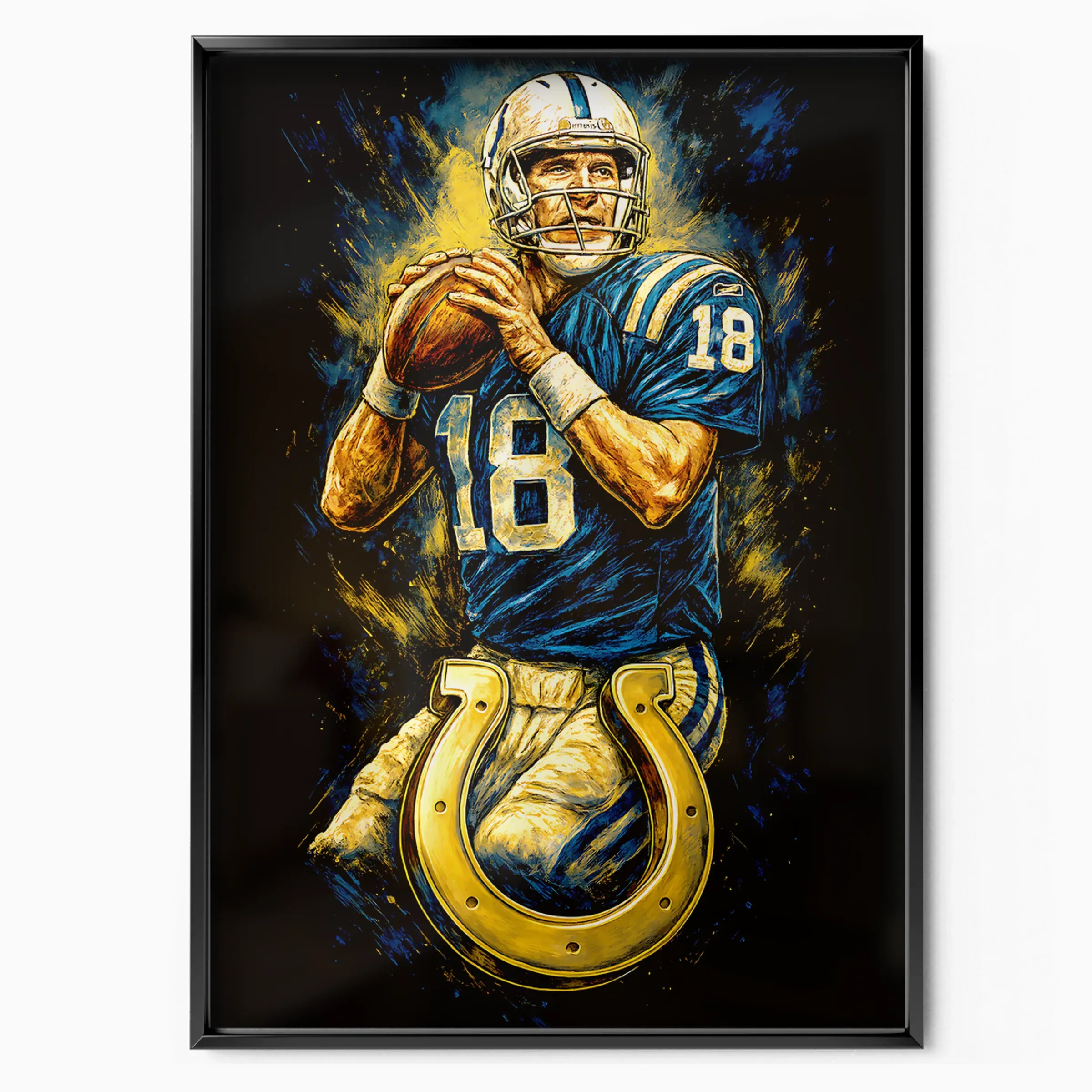 Peyton Manning Poster - Colts Passing poster, museum grade matte print