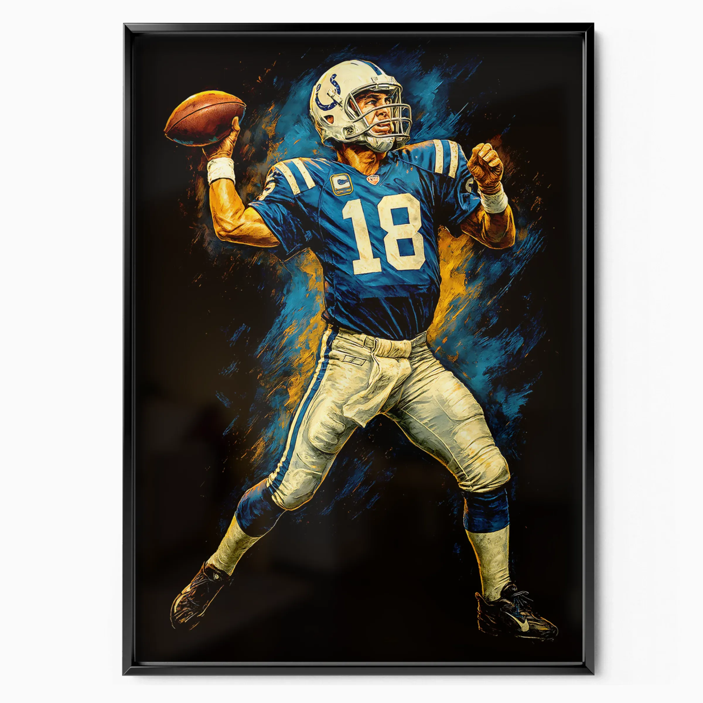Peyton Manning Poster - Colts Throw poster, museum grade matte print