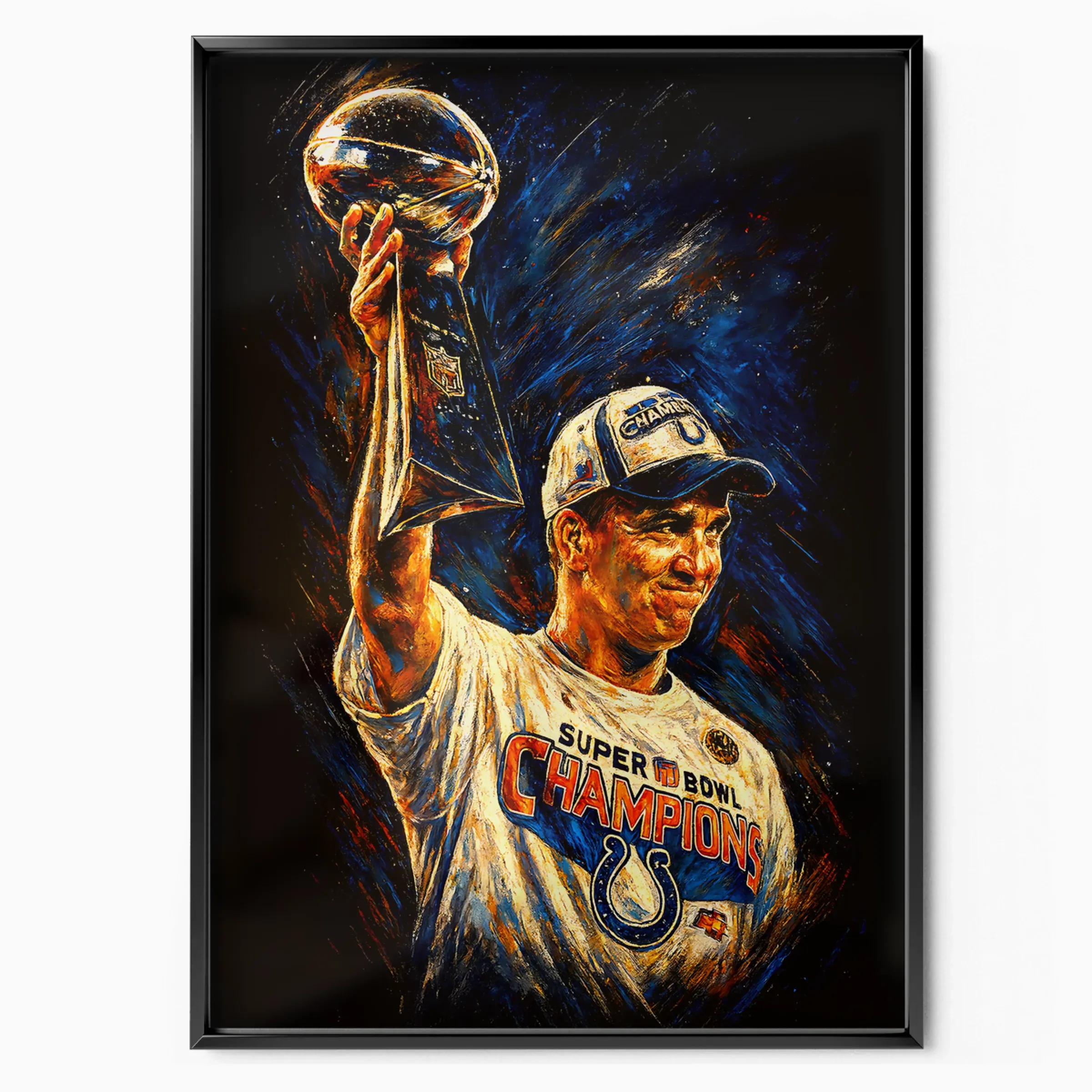 Peyton Manning Poster - Colts Champion poster, museum grade matte print