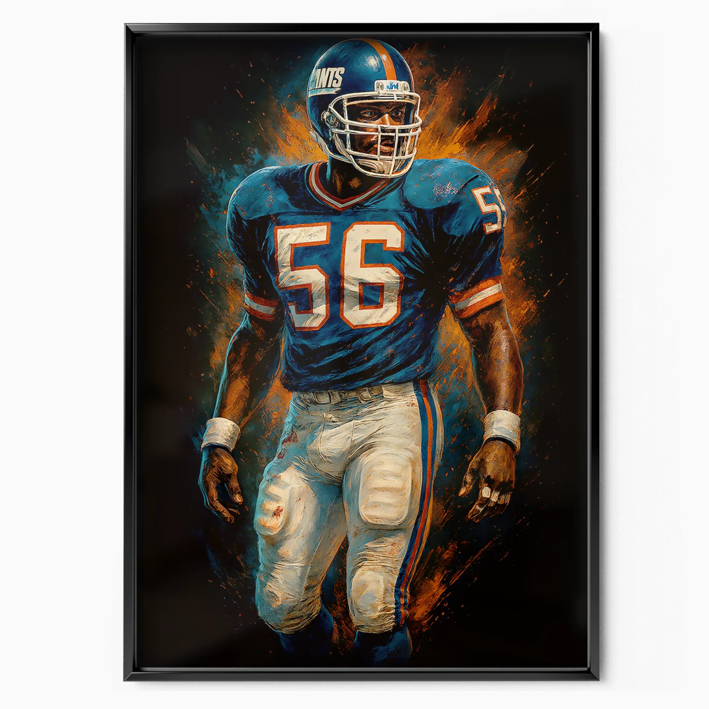 Lawrence Taylor Poster - Giants Portrait poster, museum grade matte print