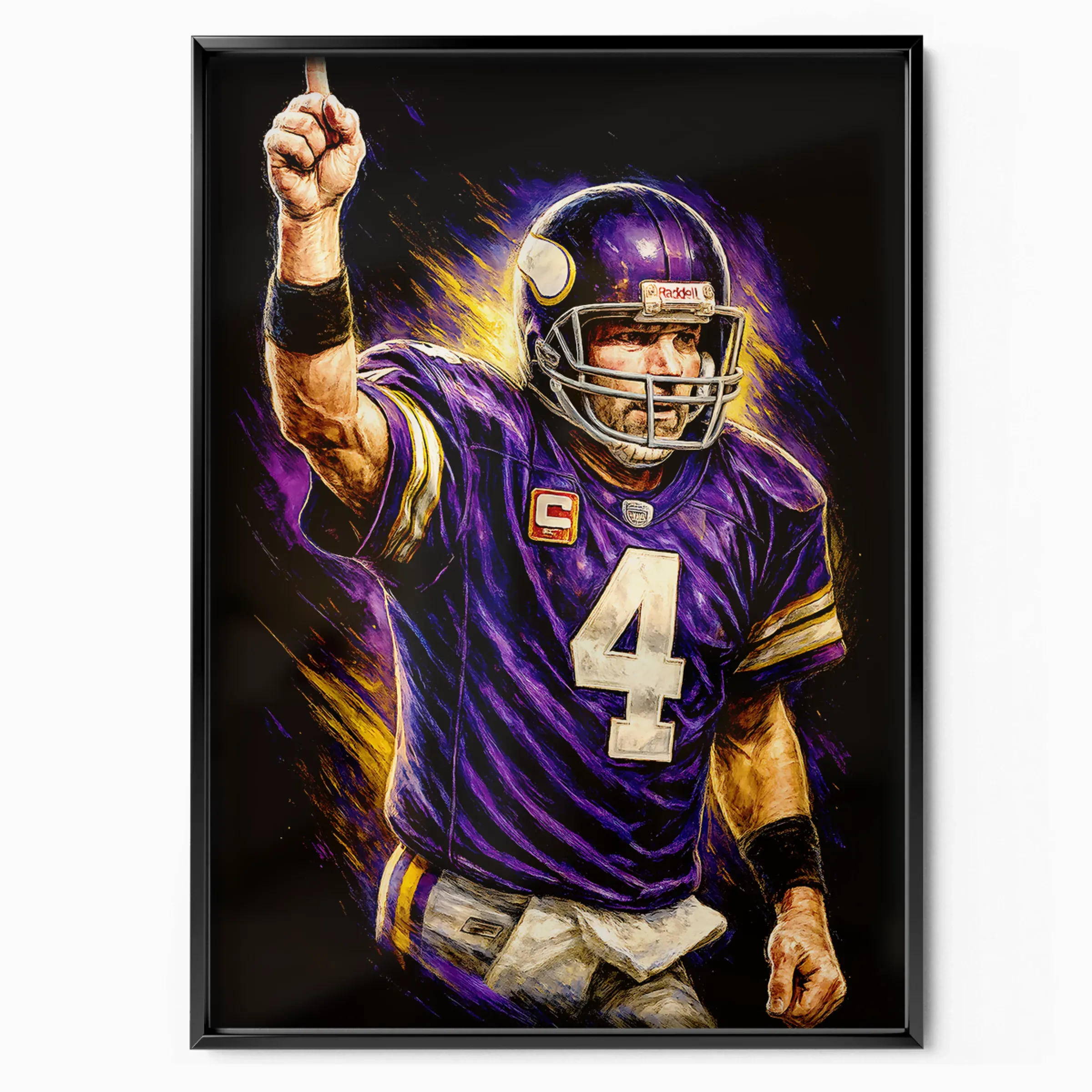 Brett Favre Poster - Vikings Number One poster, museum grade matte print