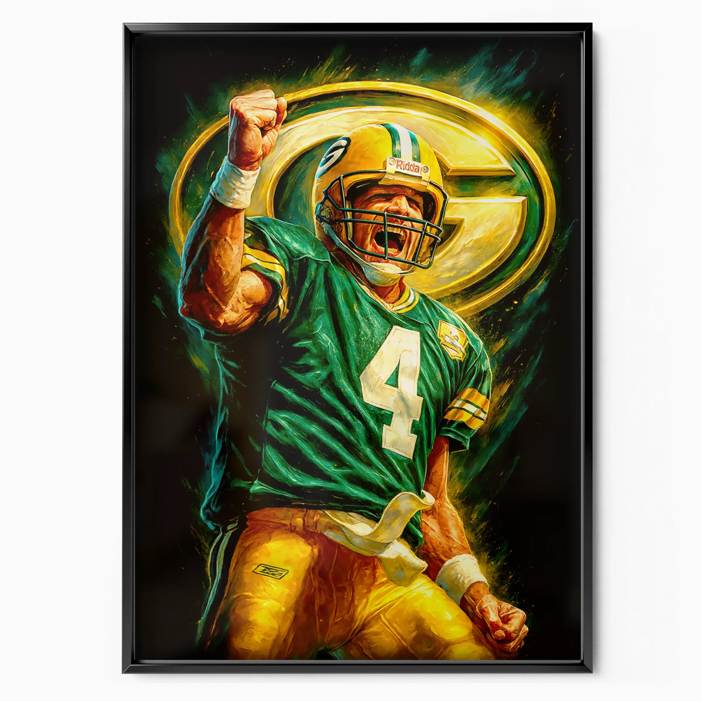 Brett Favre Poster - Packers Celebration poster, museum grade matte print