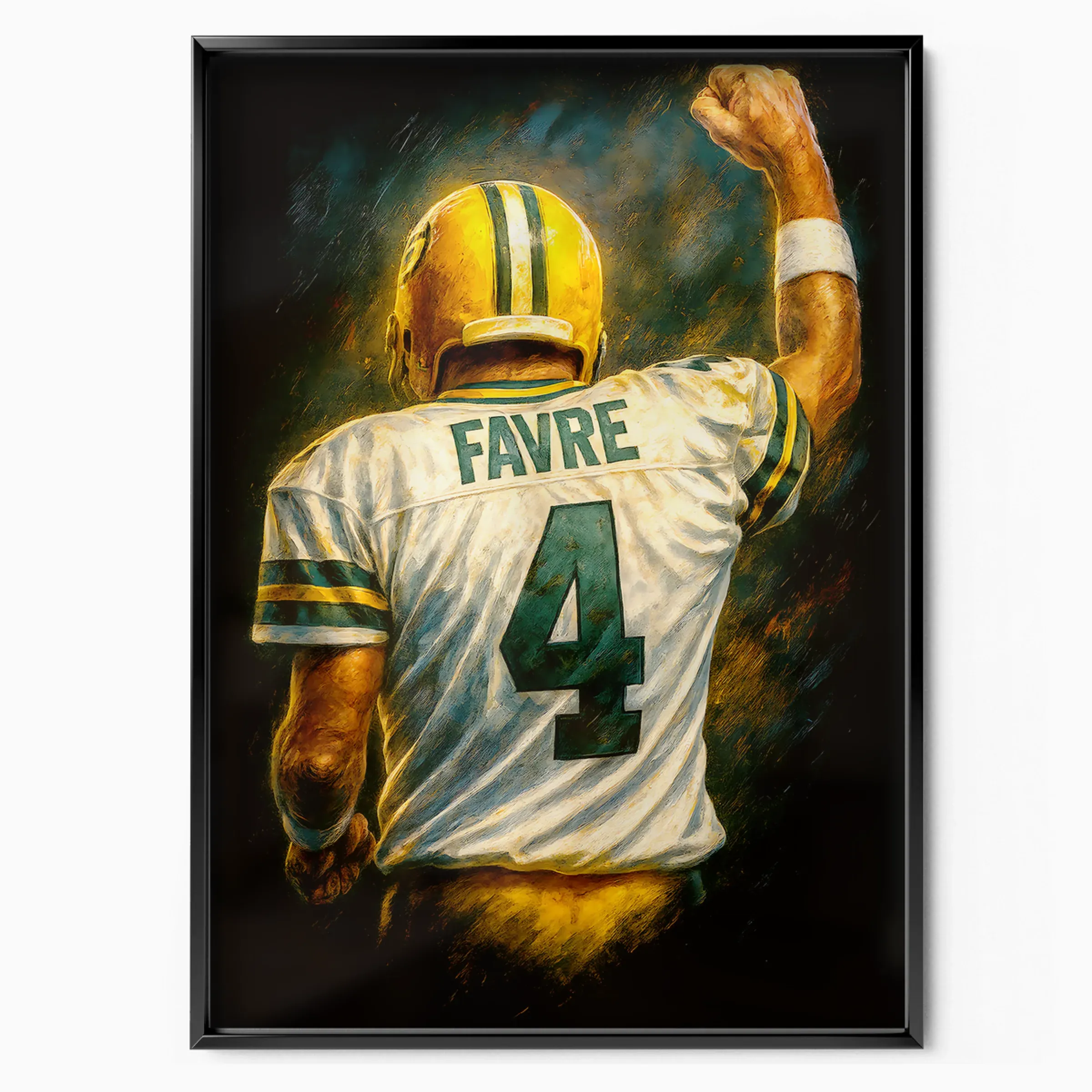 Brett Favre Poster - Packers Nameplate poster, museum grade matte print