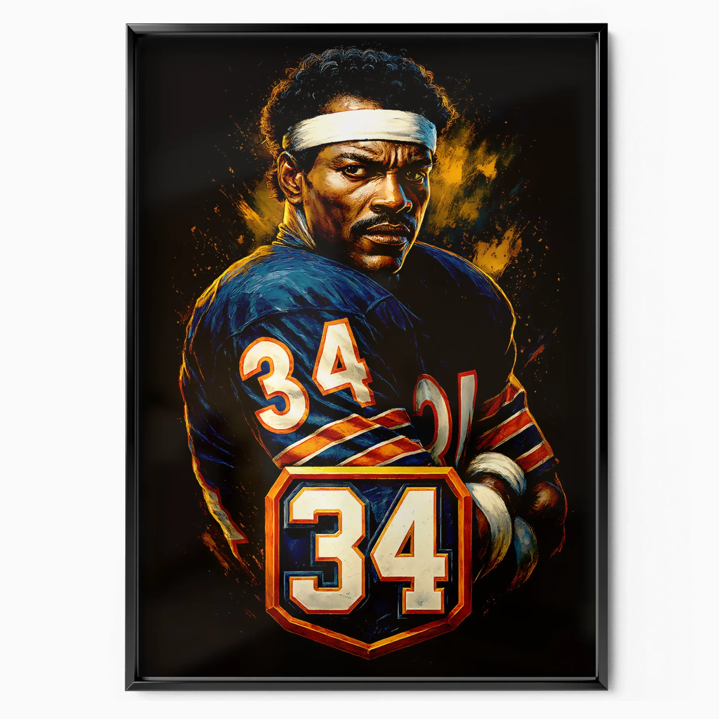 Walter Payton Poster - Bears Portrait poster