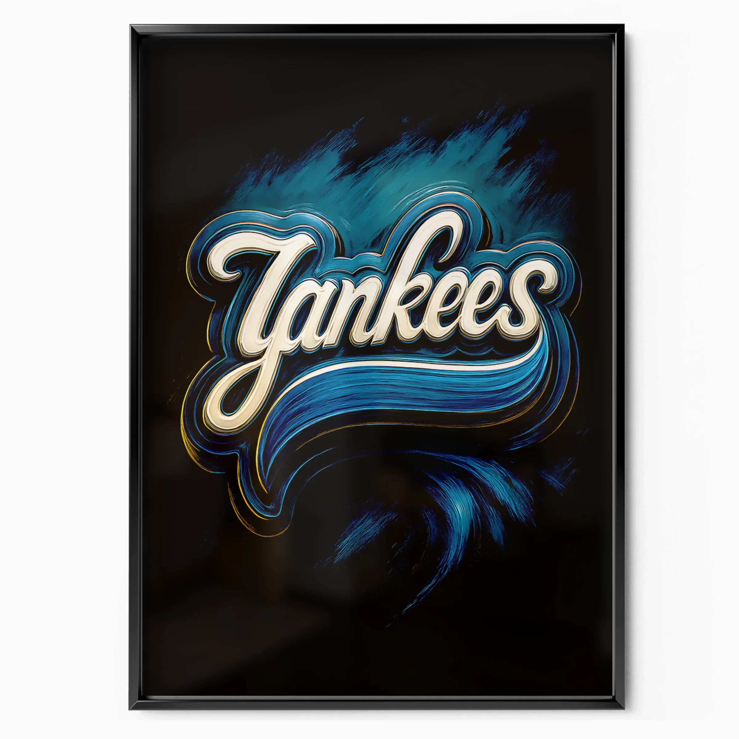 New York Yankees Poster - Script poster