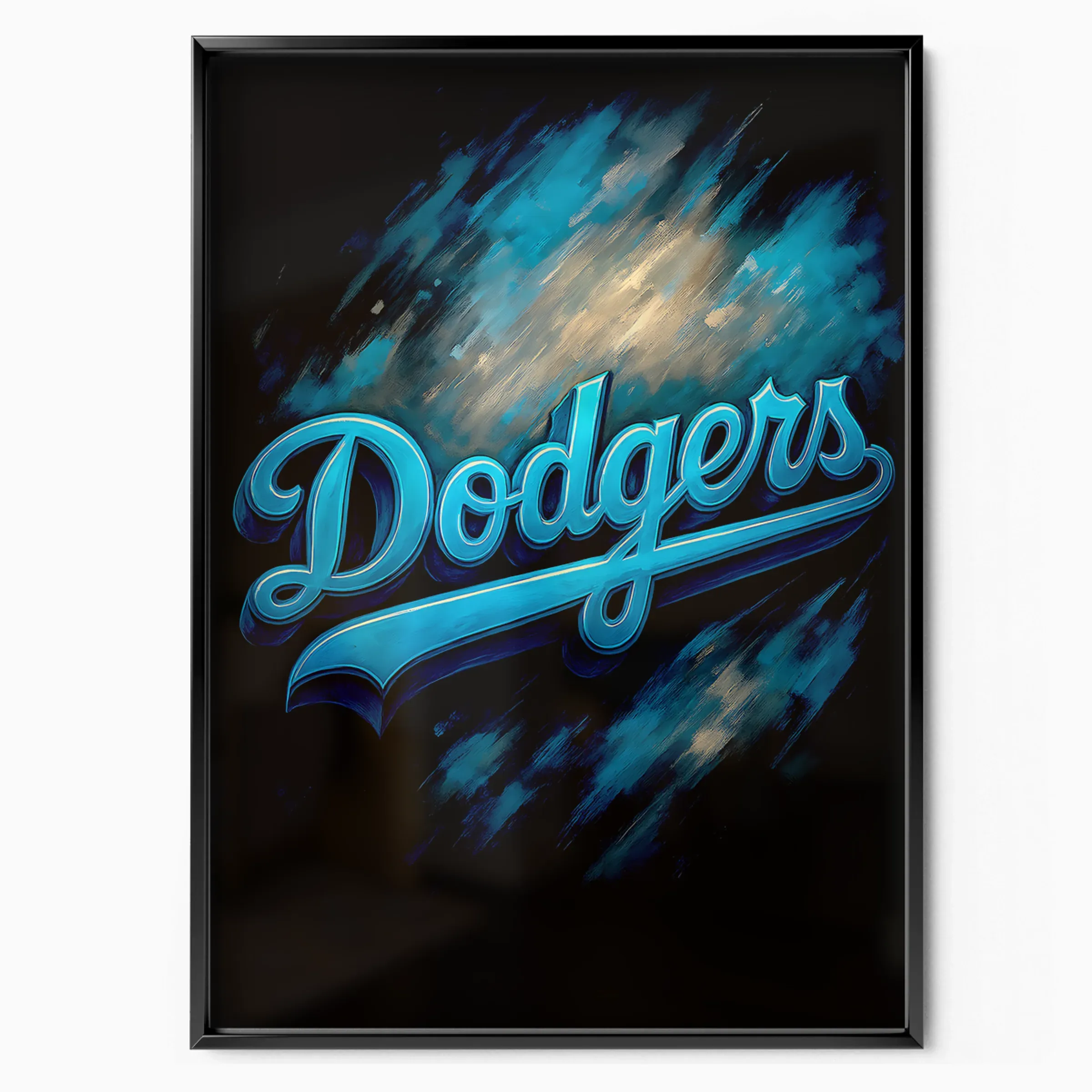 Los Angeles Dodgers Poster - Script poster, museum grade matte print