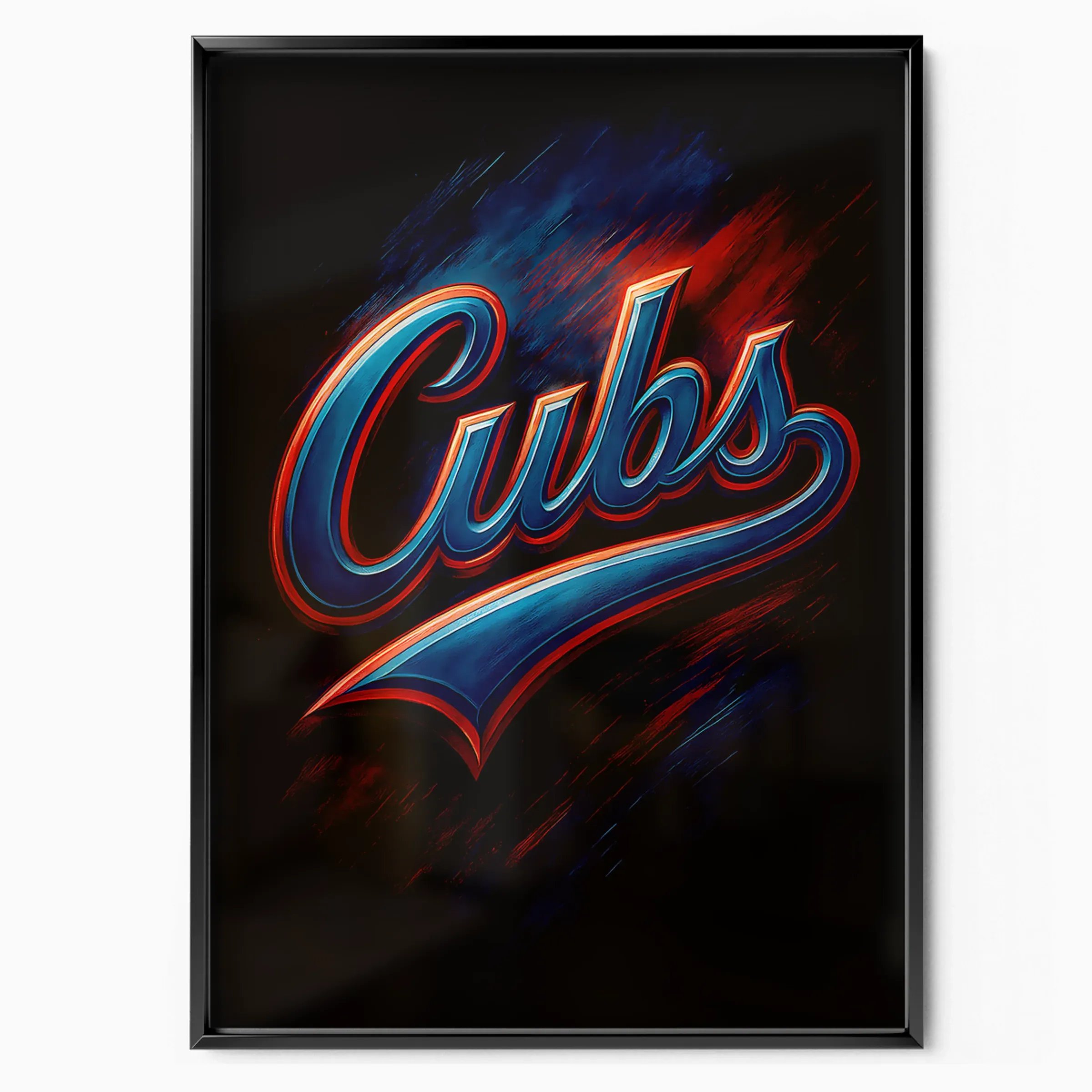 Chicago Cubs Poster - Script poster, museum grade matte print