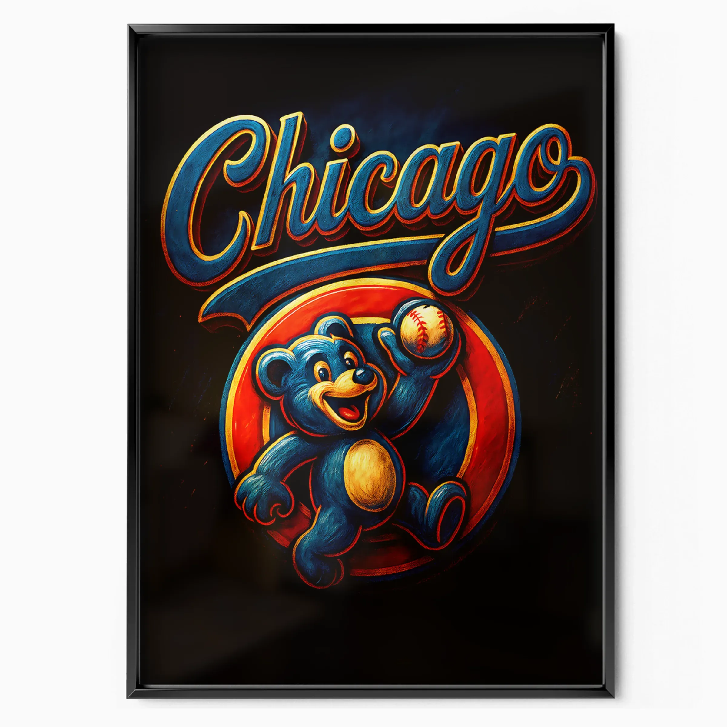 Chicago Cubs Poster - Mascot poster, museum grade matte print