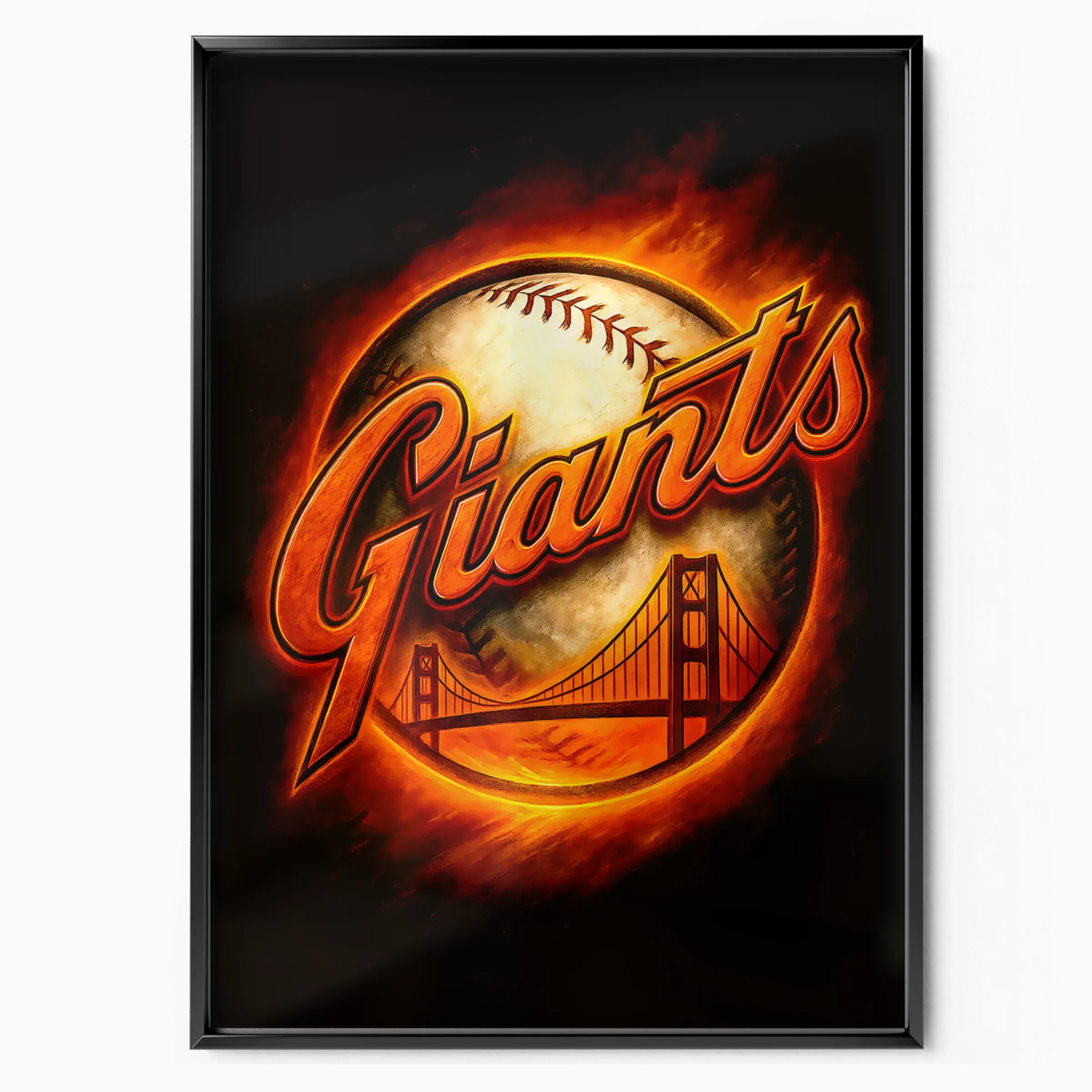 San Francisco Giants Poster - Bridge Emblem poster, museum grade matte print