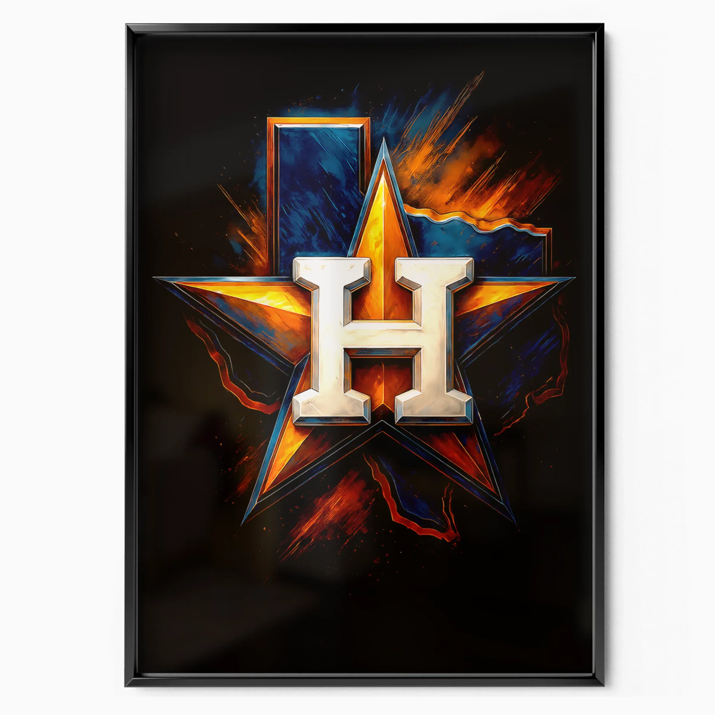 Houston Astros Poster - Star Emblem poster, museum grade matte print