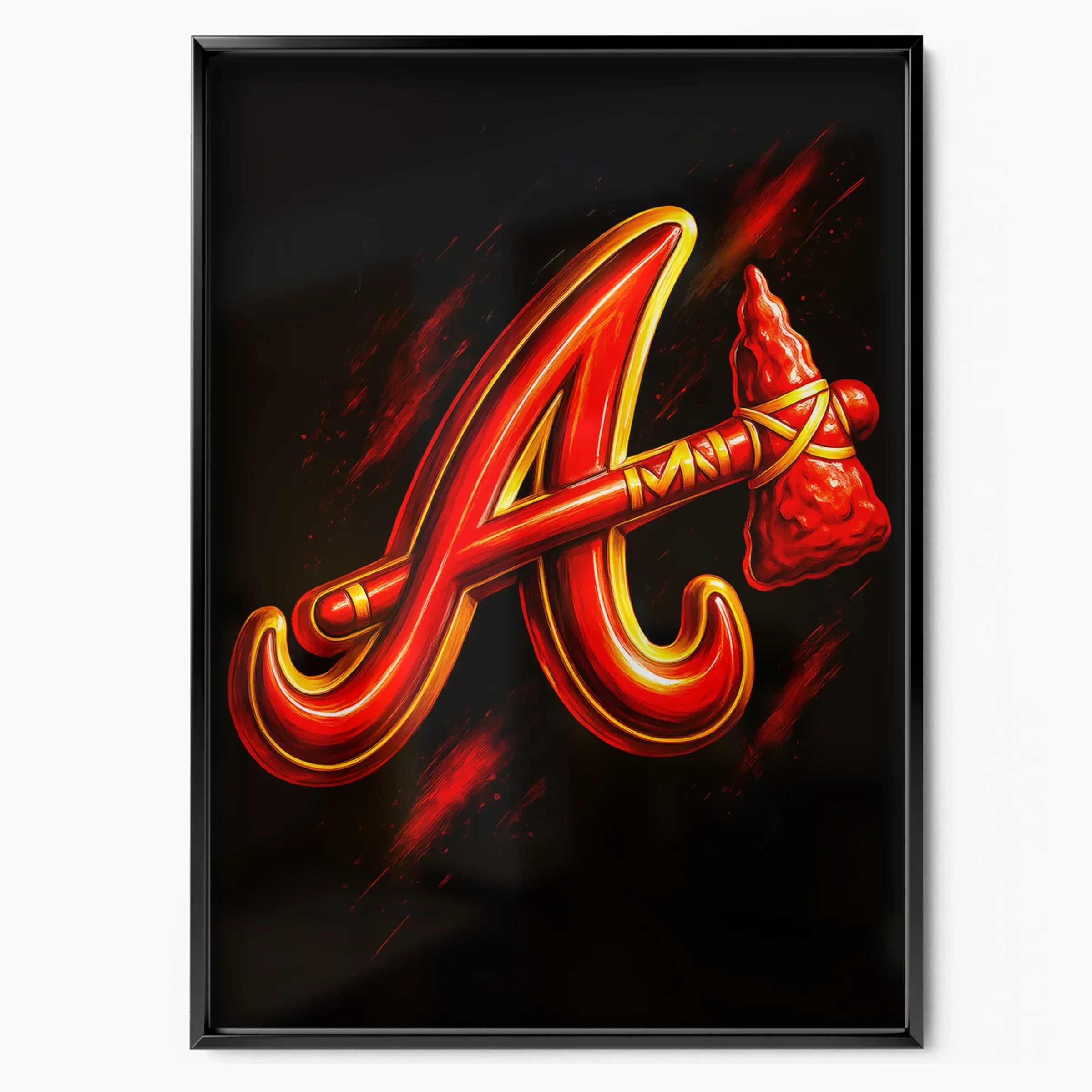 Atlanta Braves Poster - Tomahawk A poster, museum grade matte print