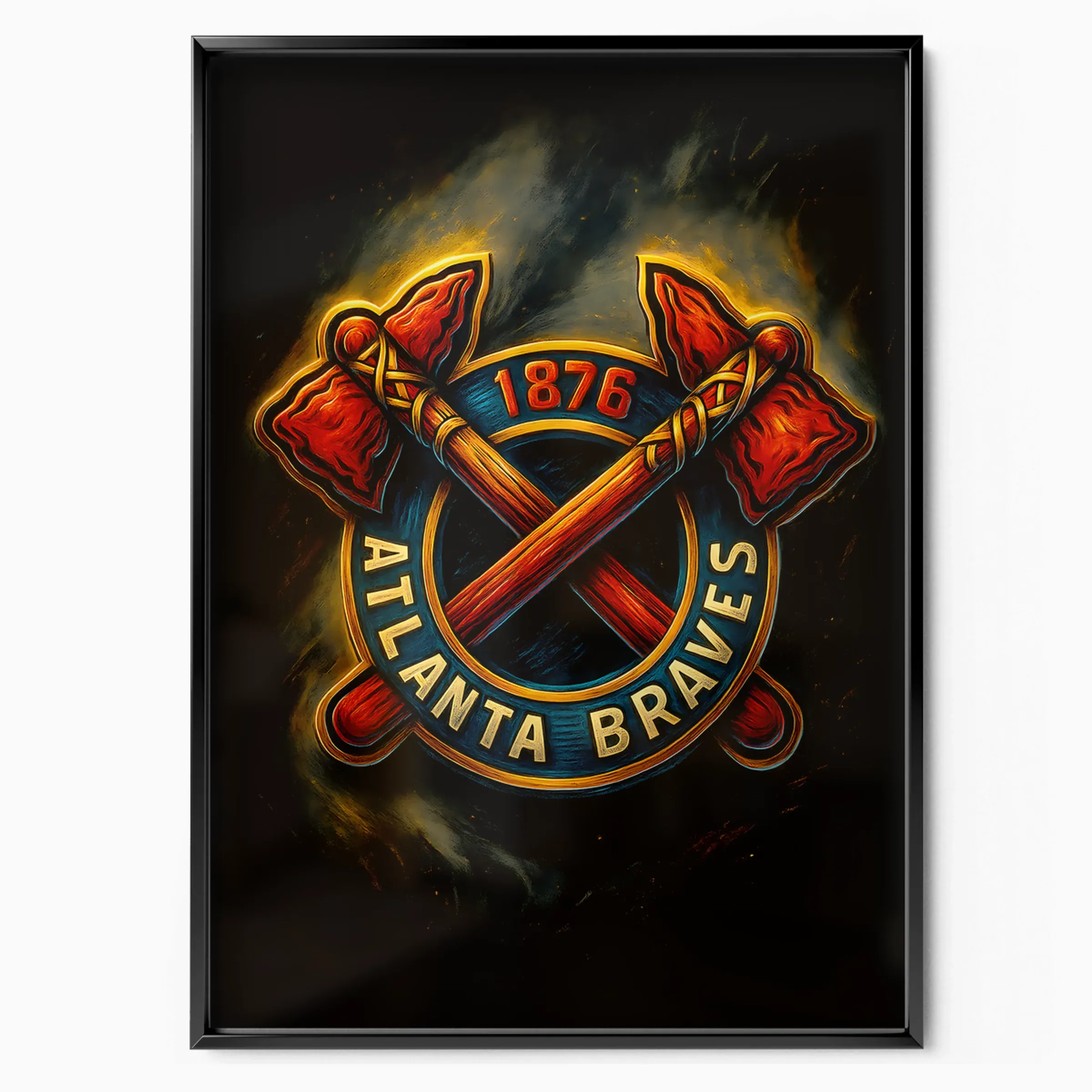 Atlanta Braves Poster - Crest poster, museum grade matte print