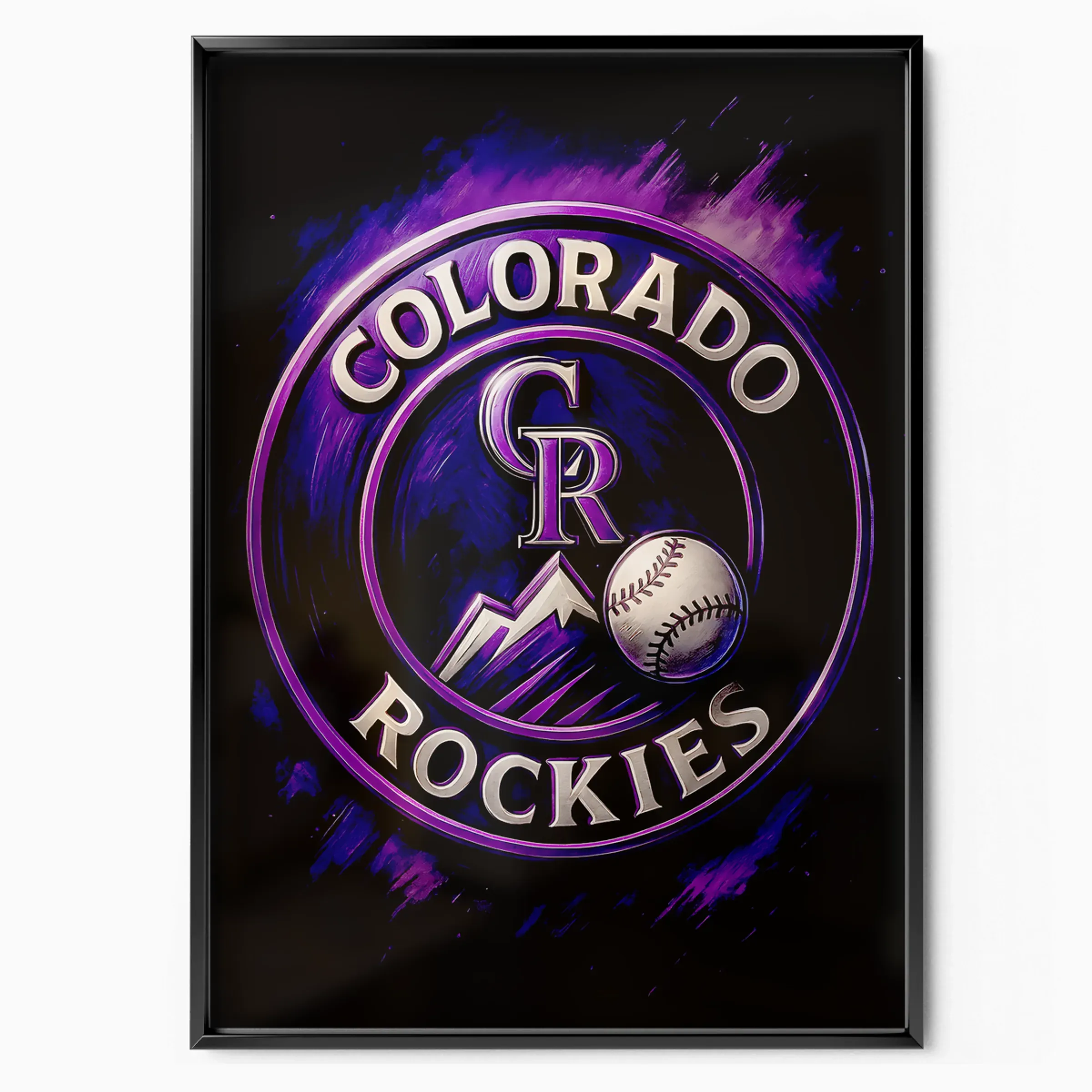 Colorado Rockies Poster - Roundel poster, museum grade matte print