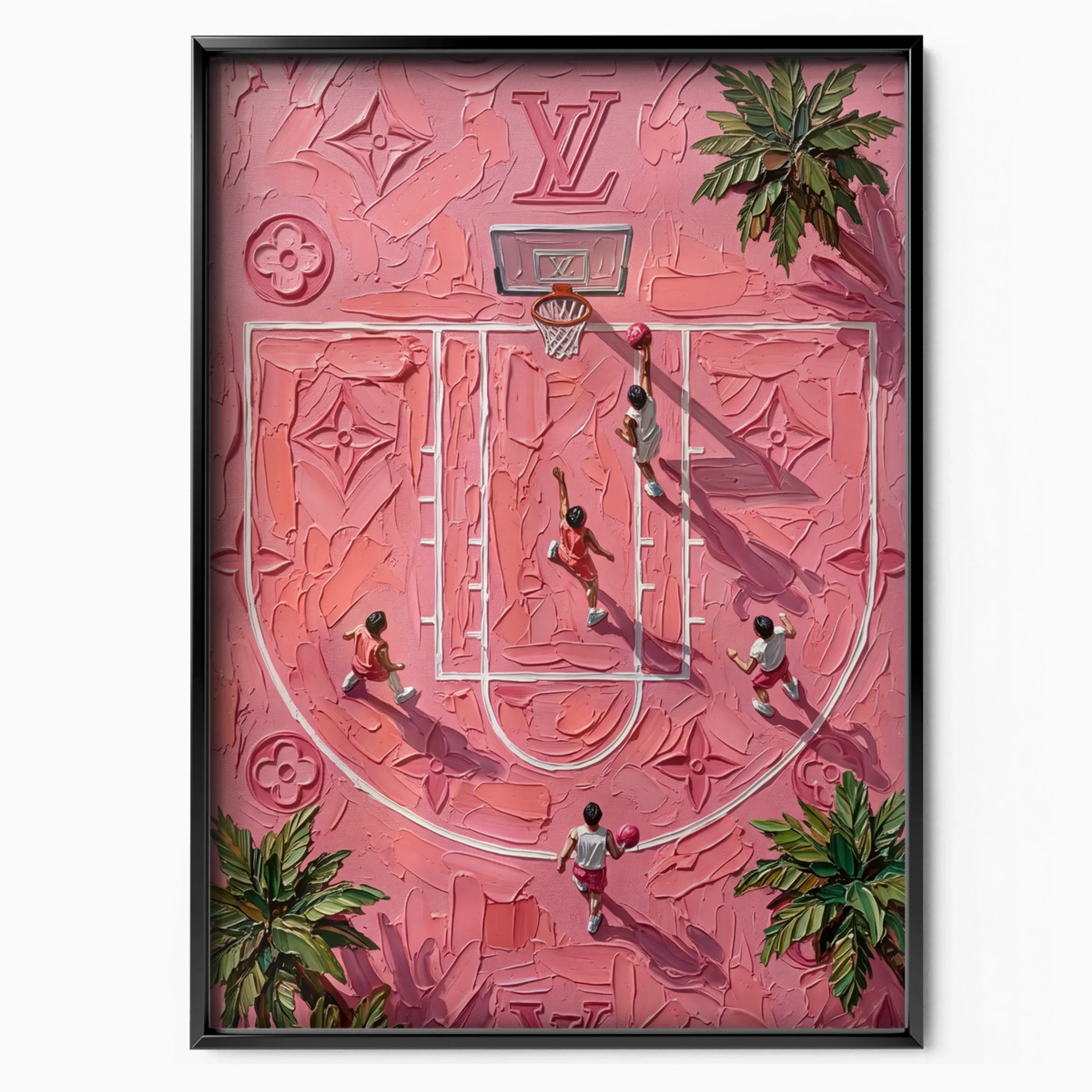 Louis Vuitton Pink Monogram Basketball poster