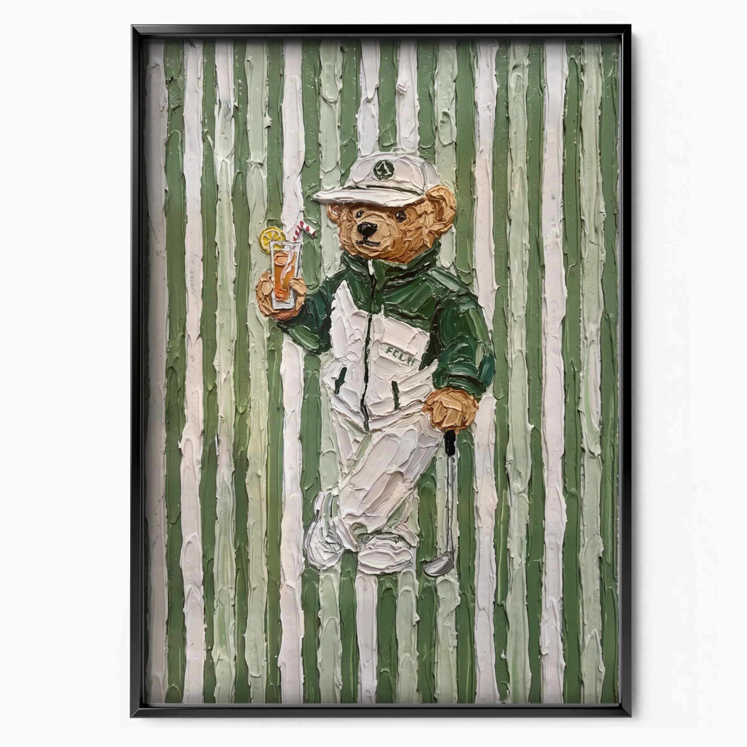Ralph Lauren Golf Bear Green poster