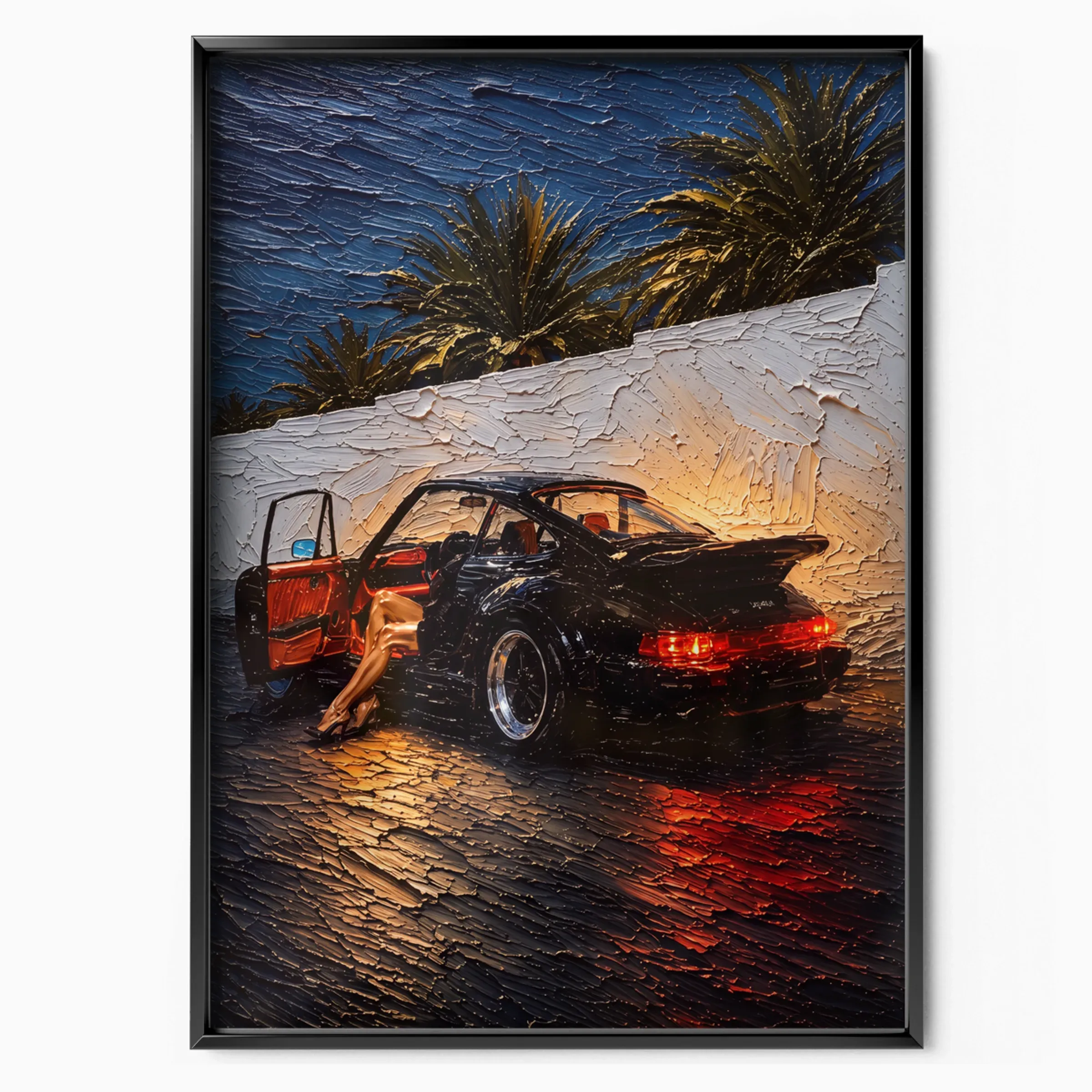 Porsche 911 Night Red poster